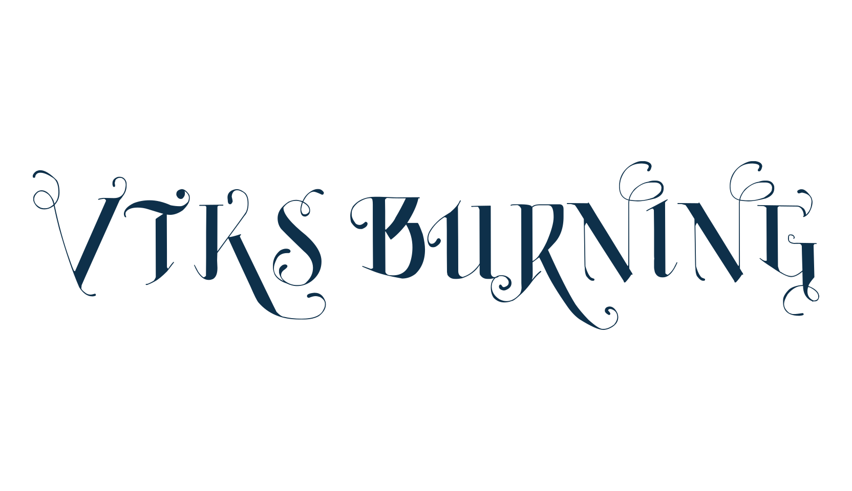 Vtks Burning, various font preview