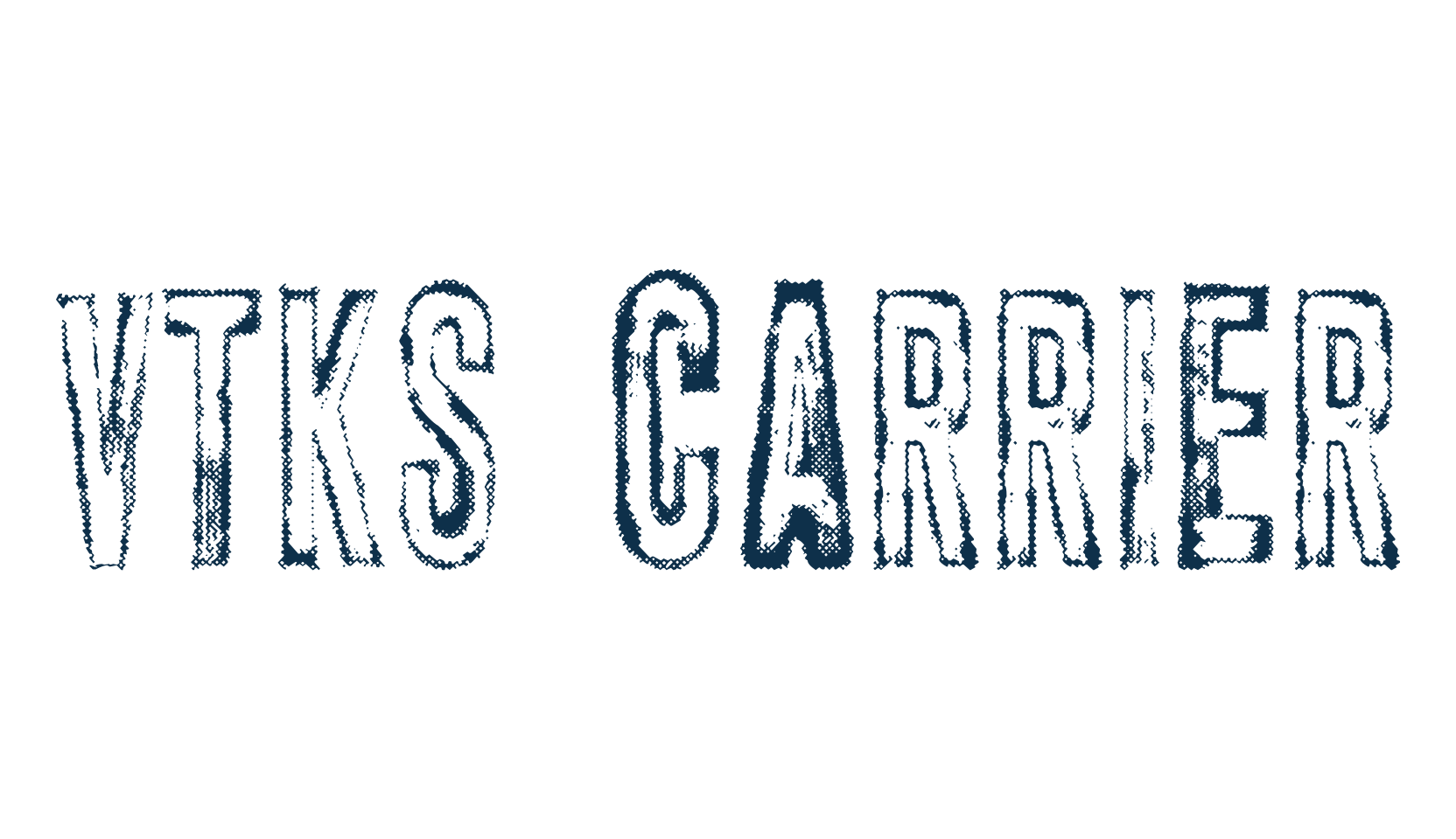 Vtks Carrier, fancy destroy decorative font preview