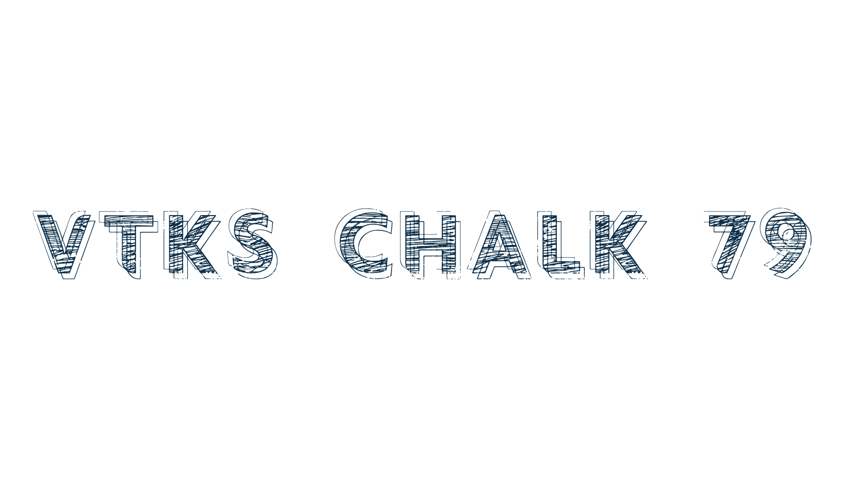 Vtks Chalk 79, various font preview