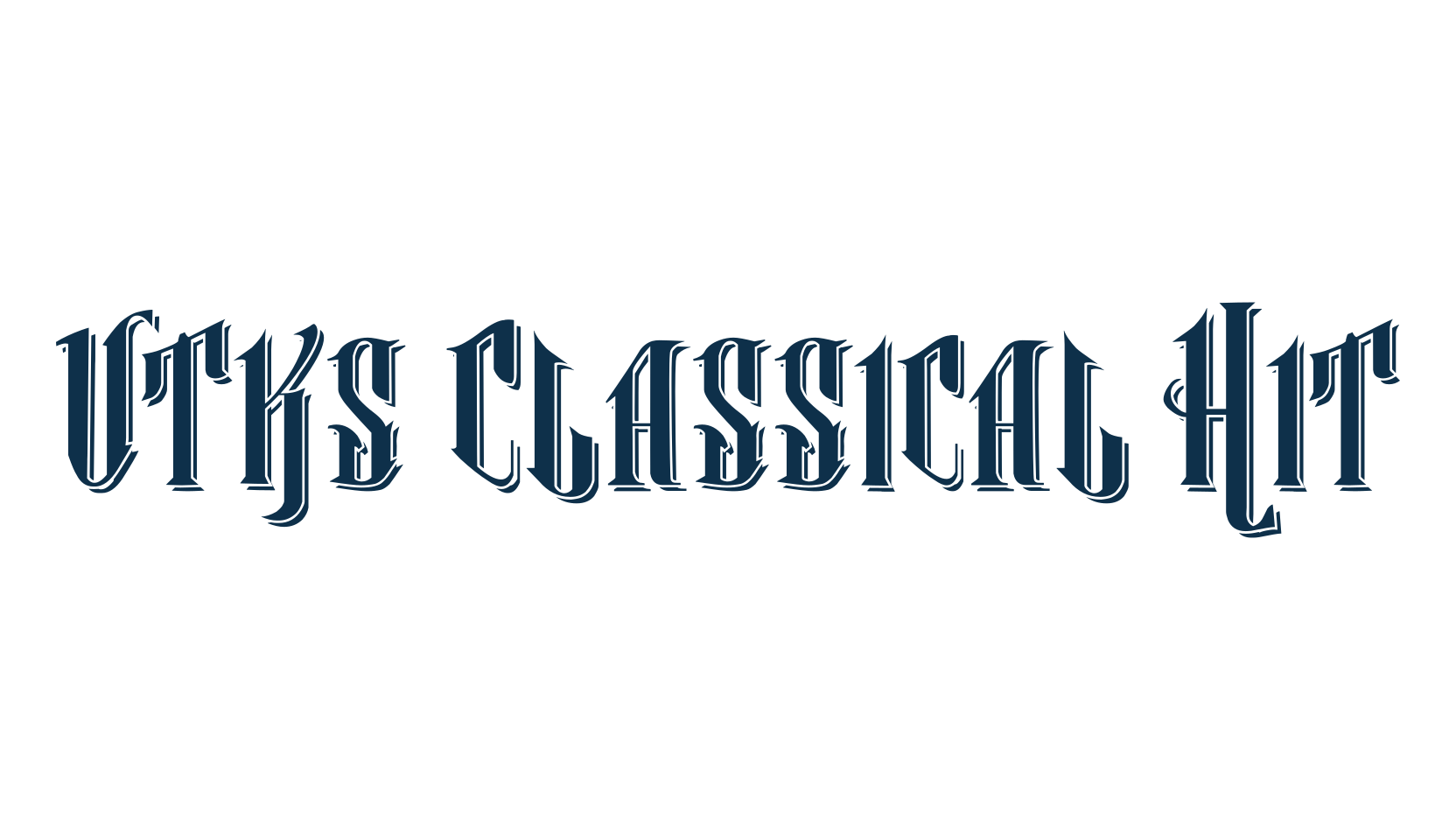 Vtks Classical Hit, gothic modern font preview