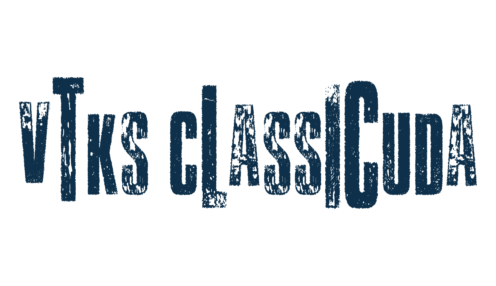 Vtks Classicuda, fancy distorted decorative font preview