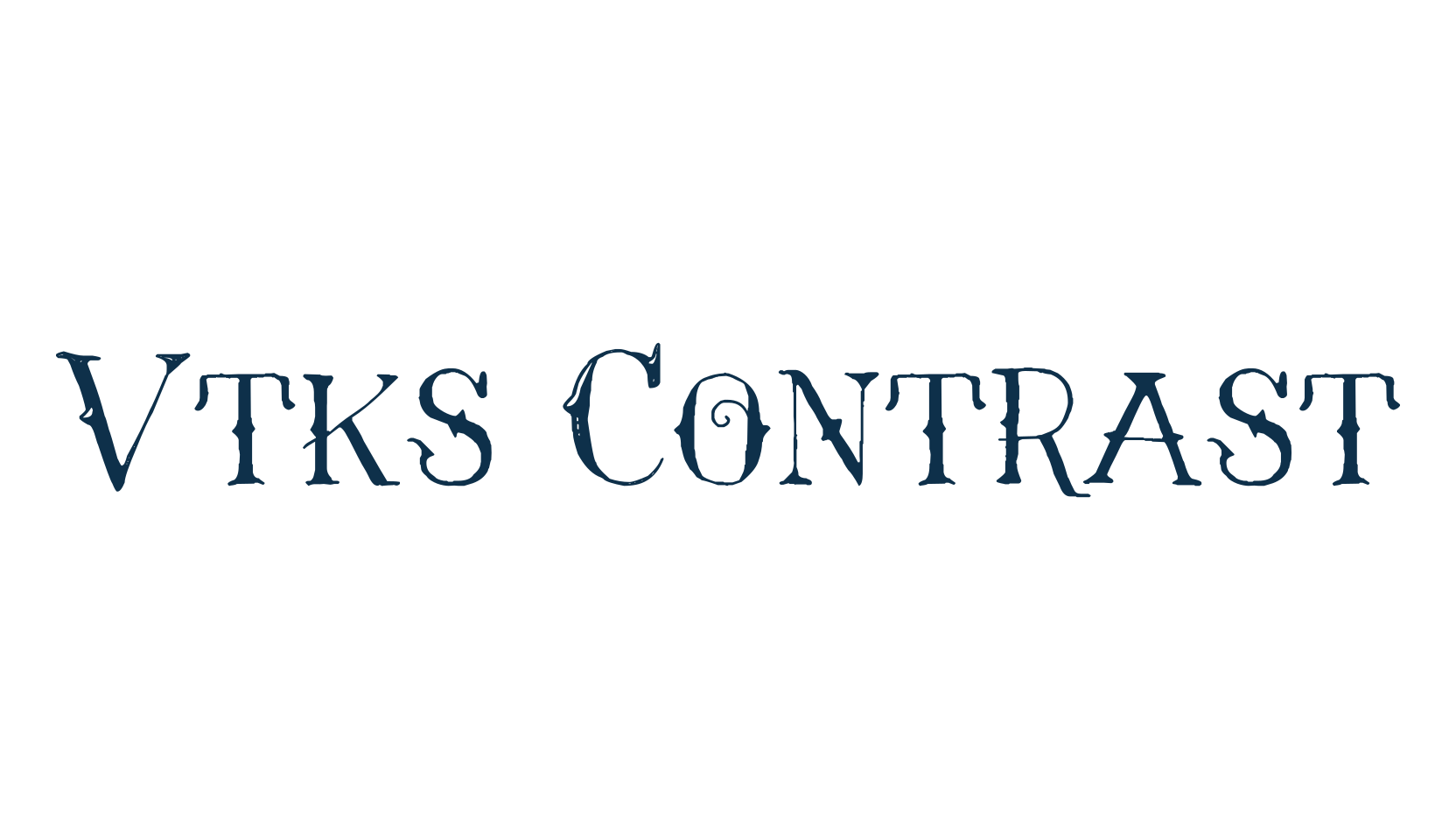 Vtks Contrast, fancy various decorative font preview