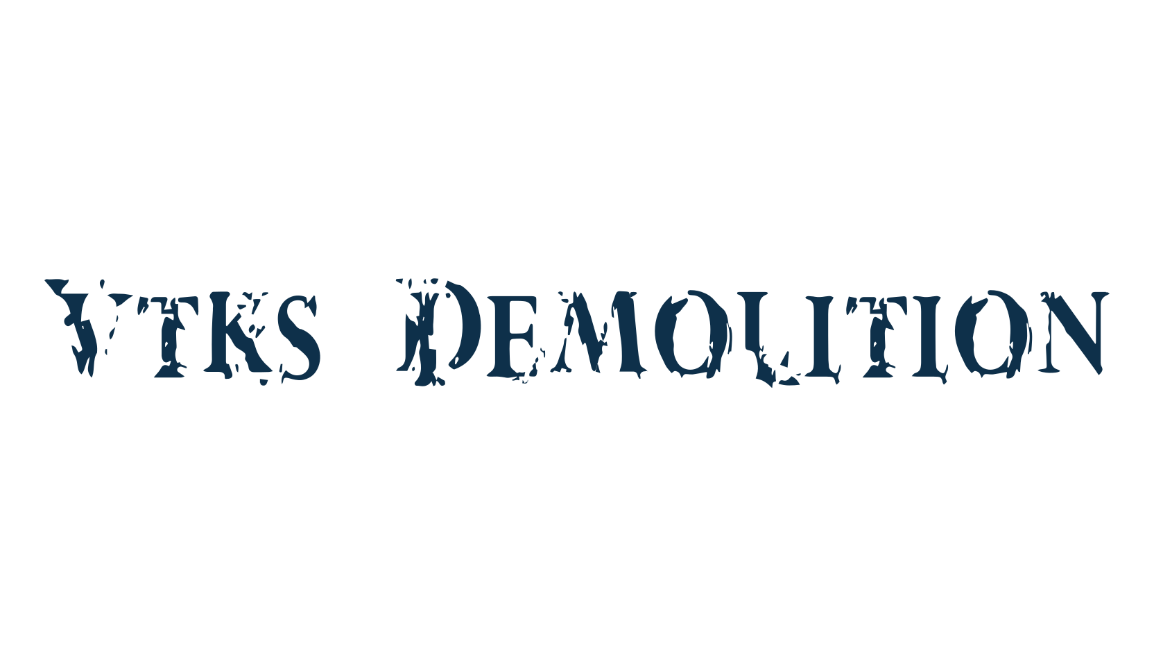Vtks Demolition, fancy destroy decorative font preview