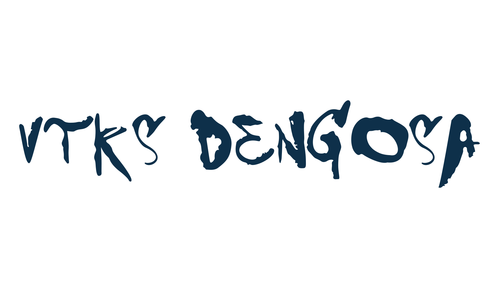 Vtks Dengosa, graffiti font preview