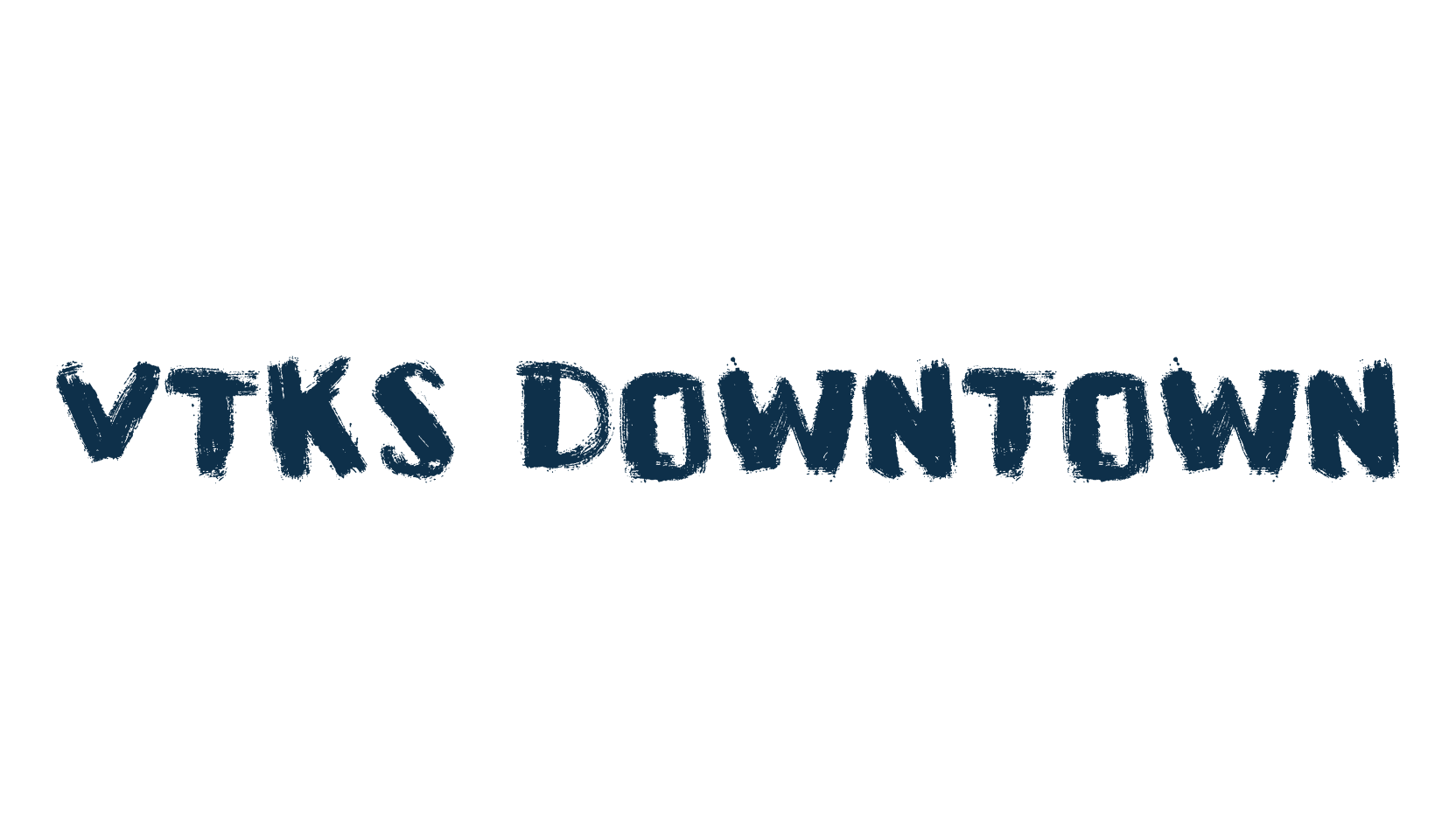 VTKS Downtown, eroded font preview