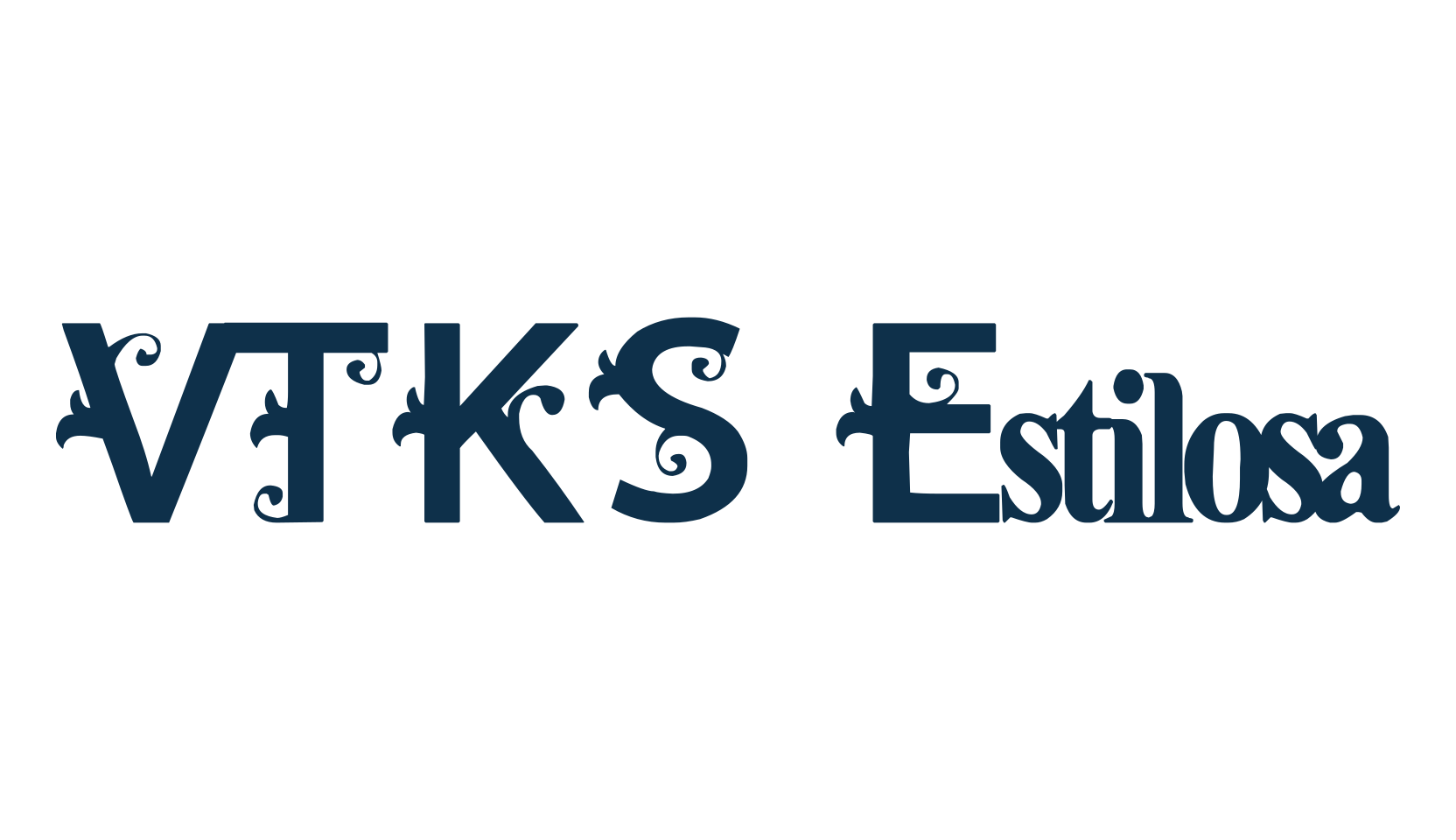 VTKS Estilosa, fancy decorative font preview