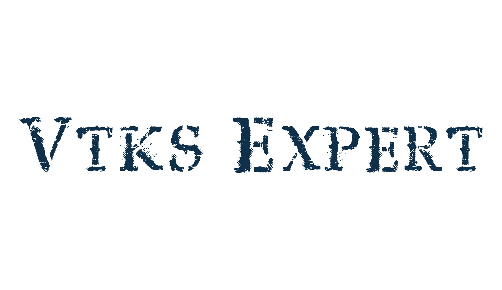Vtks Expert, stencil, army font preview