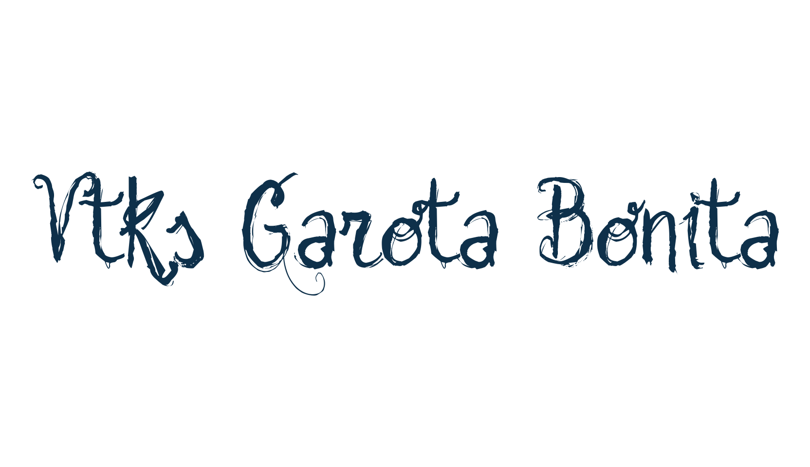 Vtks Garota Bonita, fancy various decorative script calligraphy font preview