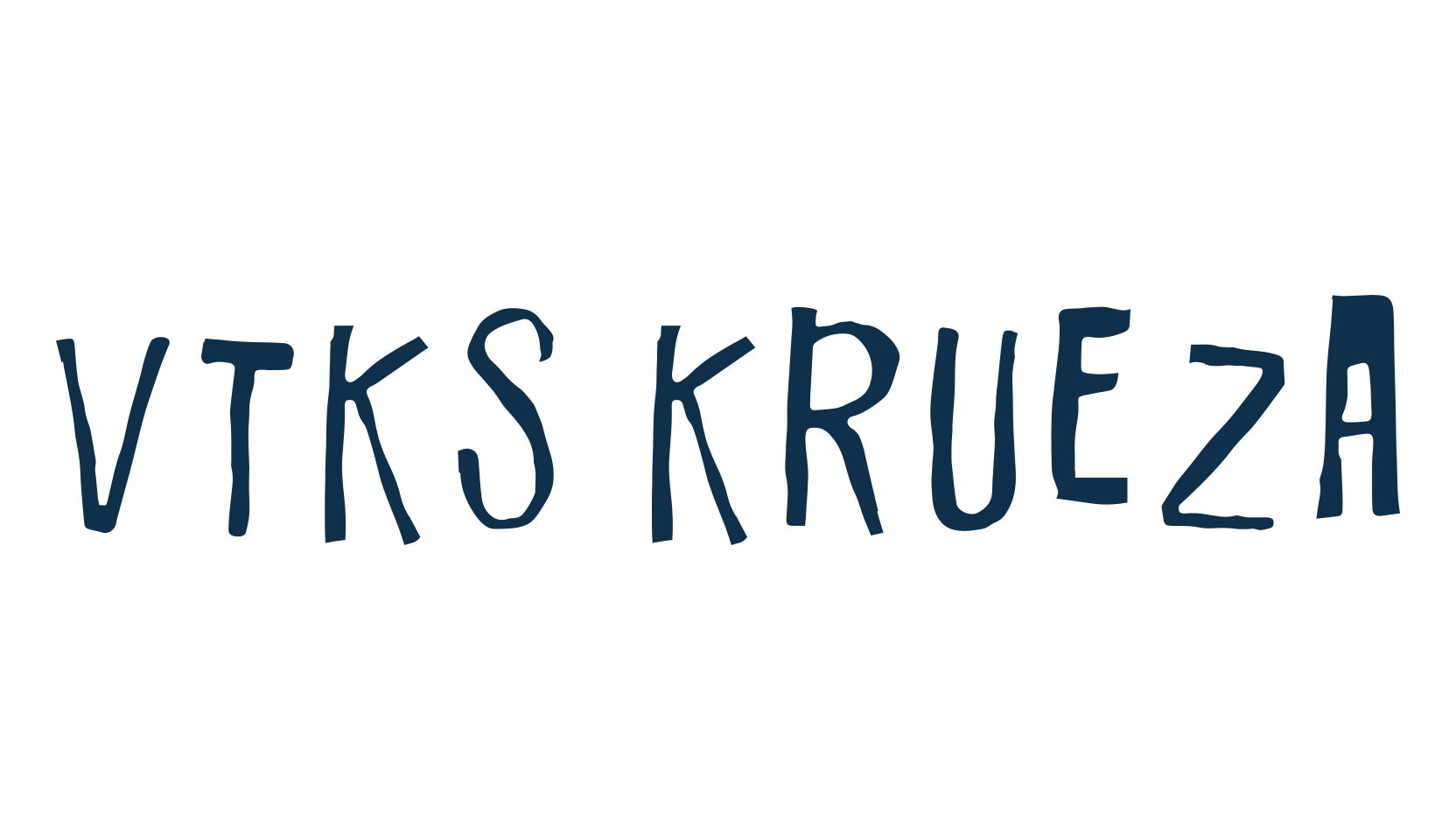 Vtks Krueza, fancy eroded decorative font preview