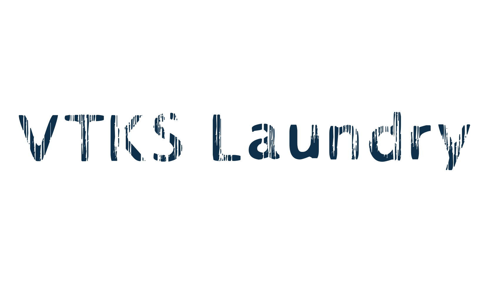 VTKS Laundry, fancy eroded decorative font preview