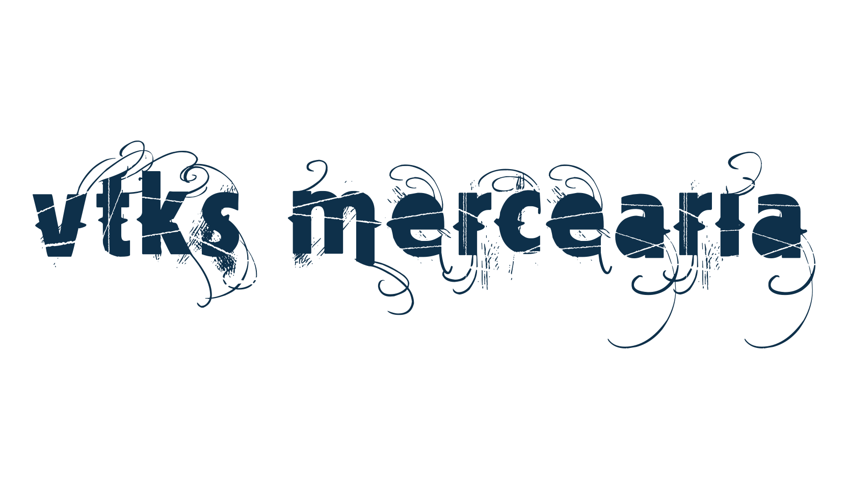Vtks Mercearia, fancy decorative font preview