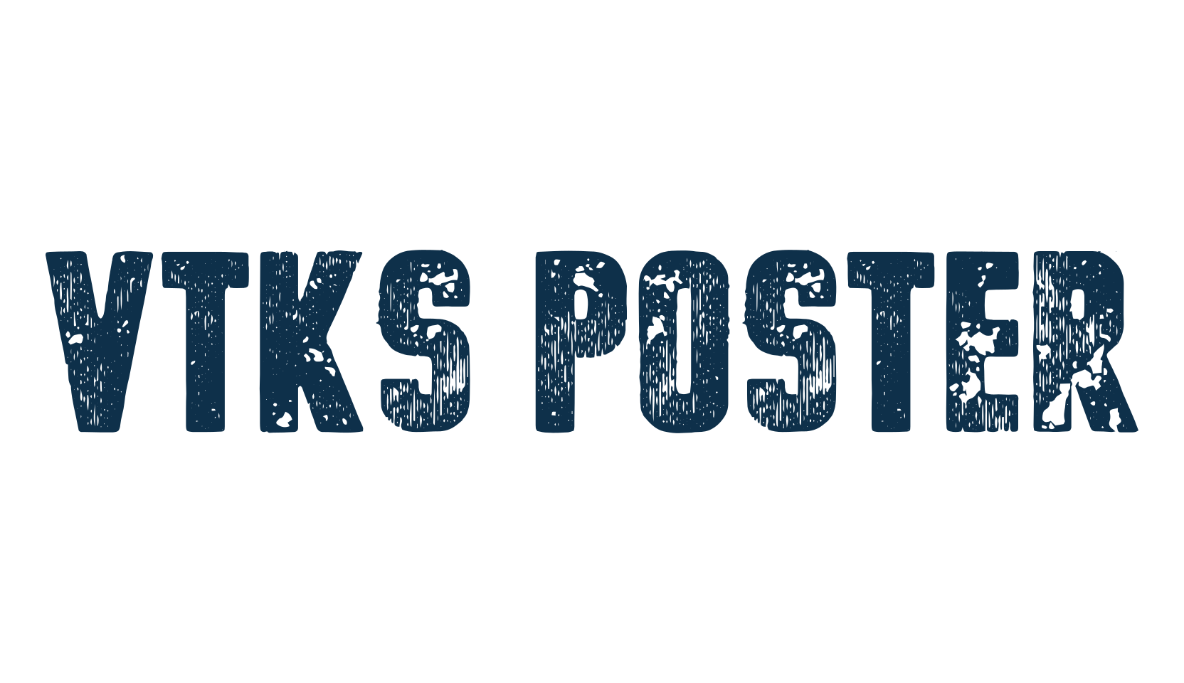 Vtks Poster, eroded font preview
