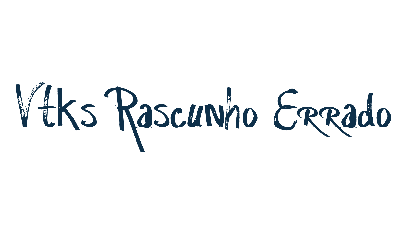 Vtks Rascunho Errado, various font preview