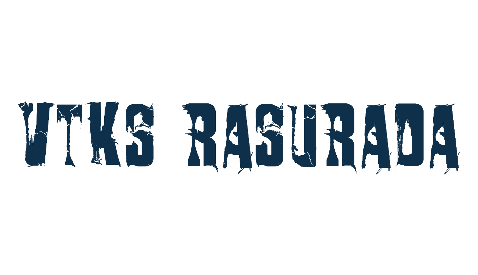 VTKS Rasurada, fancy destroy decorative font preview