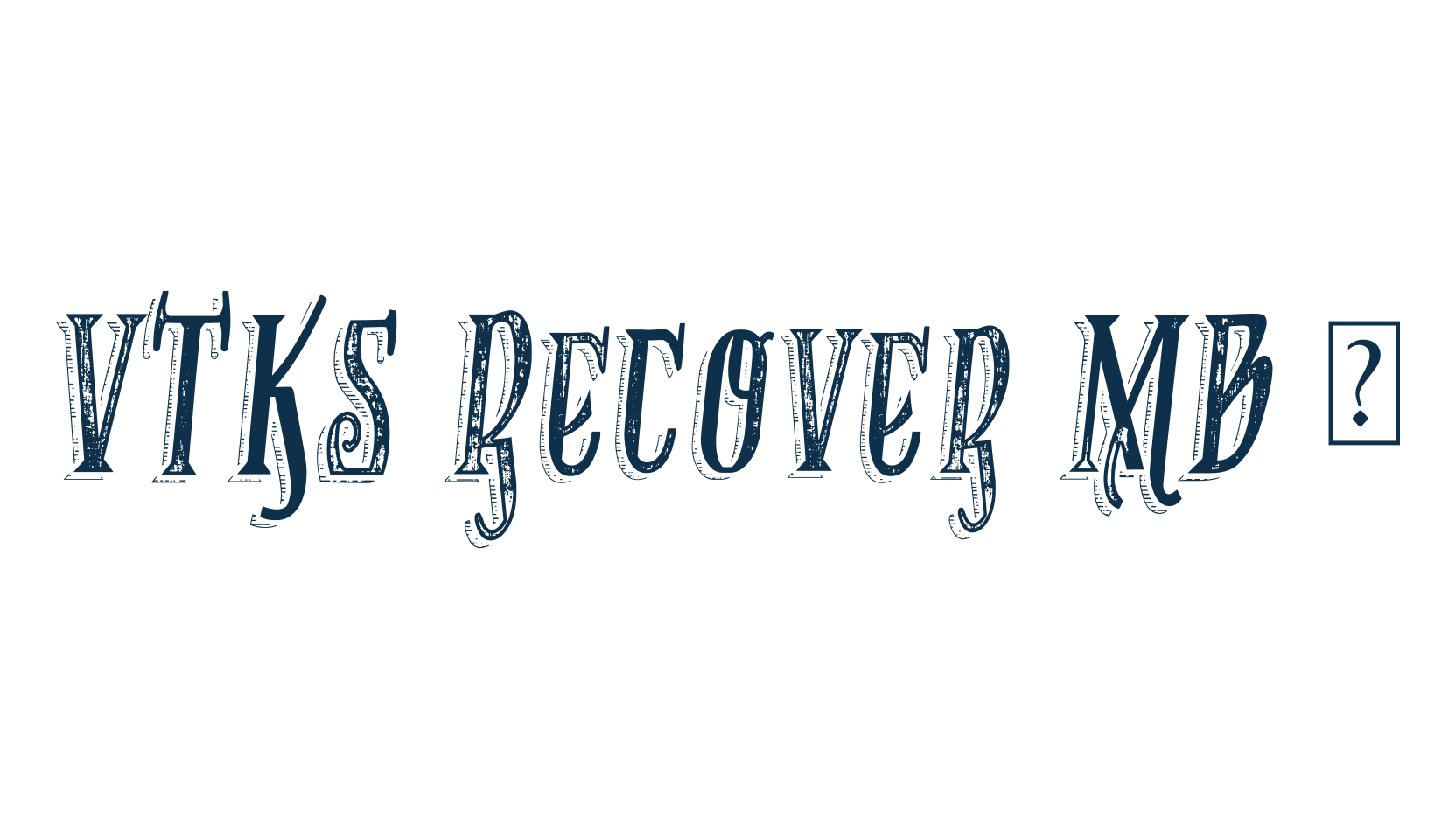 VTKS Recover MB 1, eroded font preview