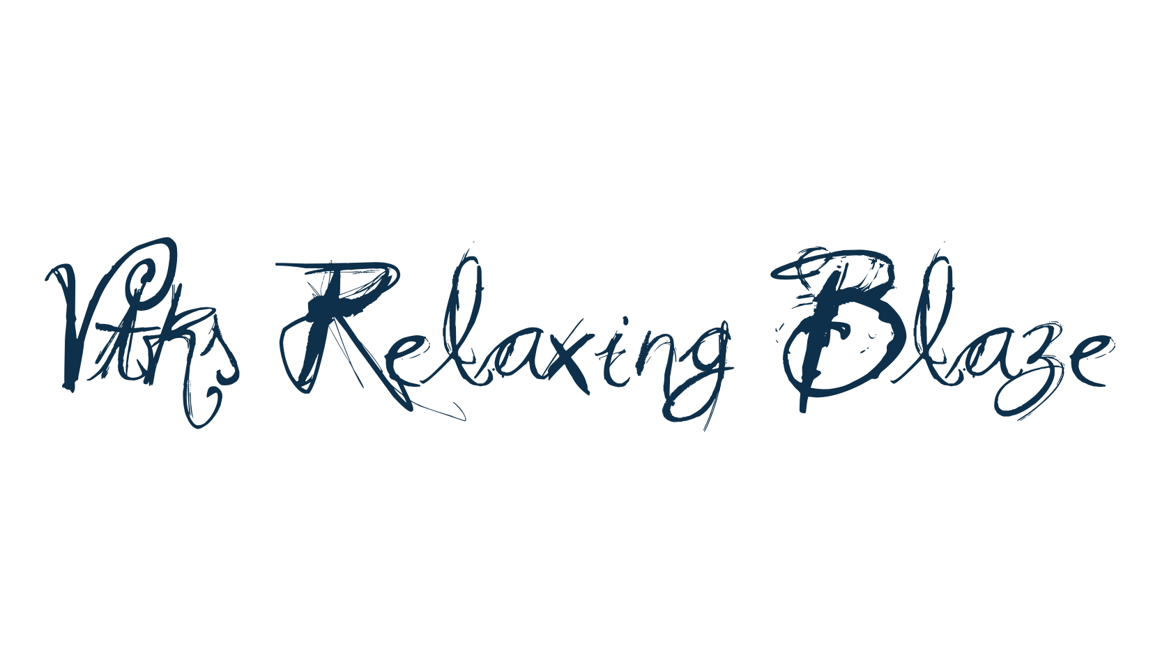 Vtks Relaxing Blaze, fancy various decorative script calligraphy font preview