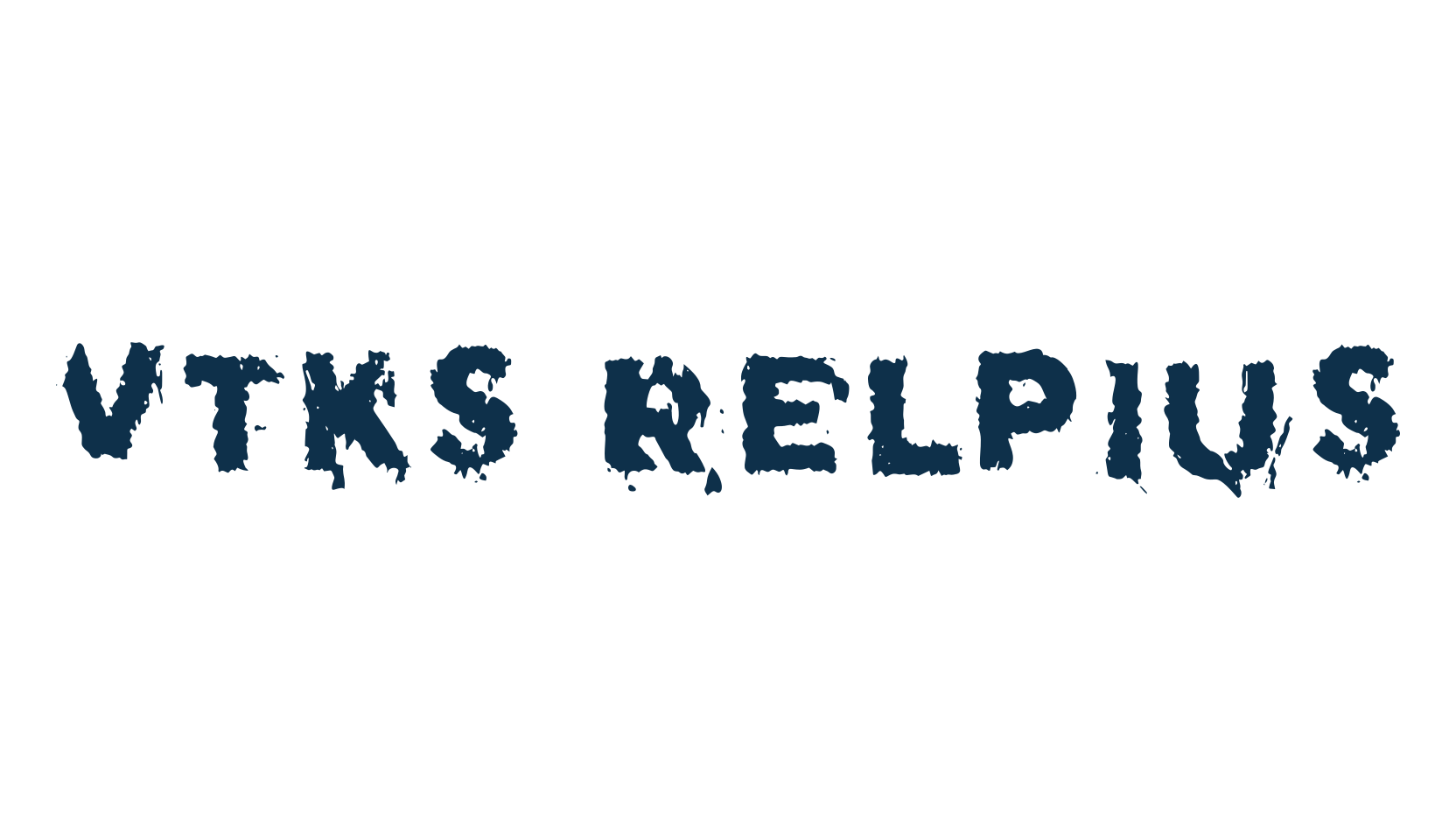 Vtks Relpius, fancy destroy decorative font preview