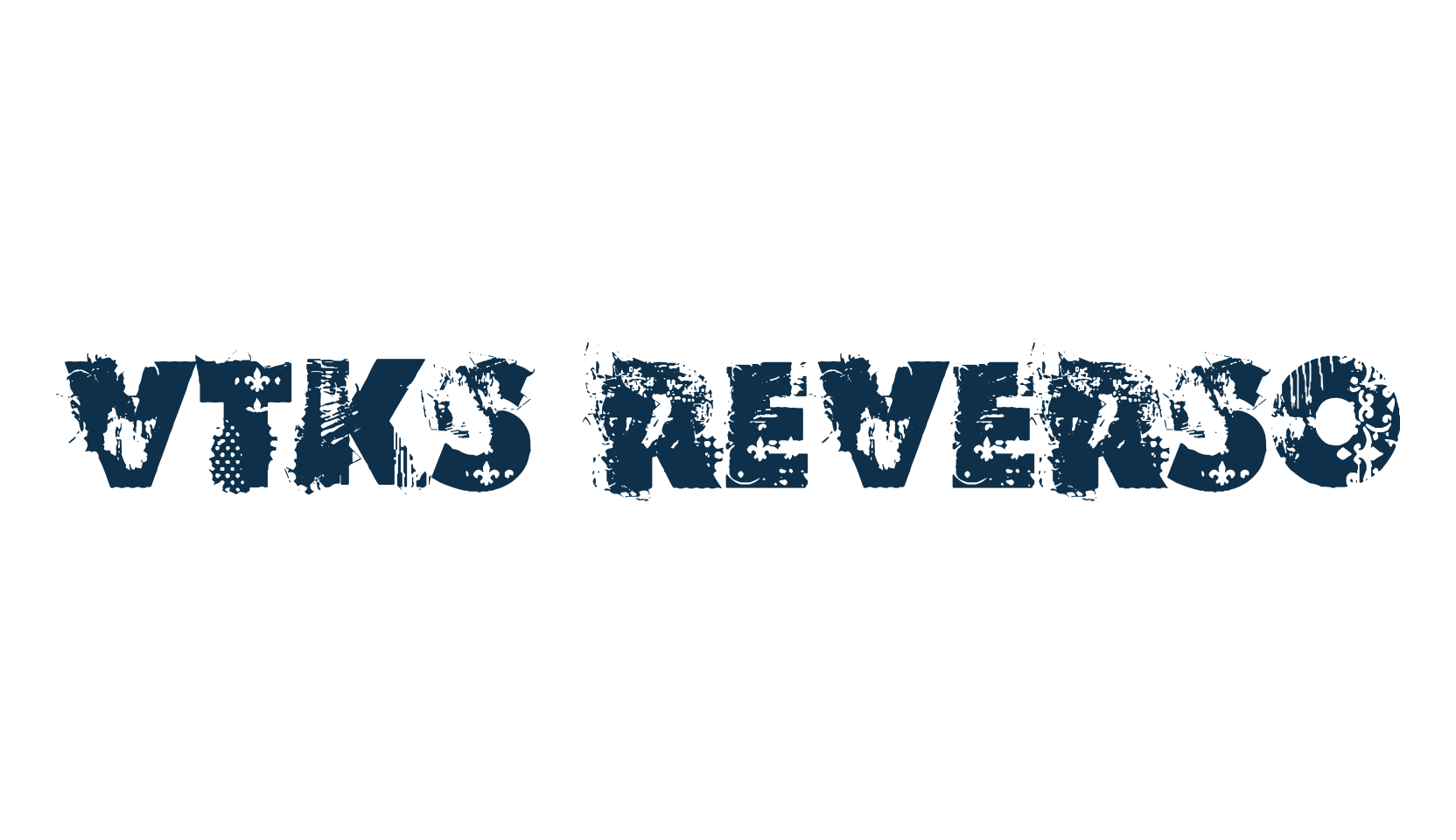 VTKS Reverso, fancy destroy decorative font preview