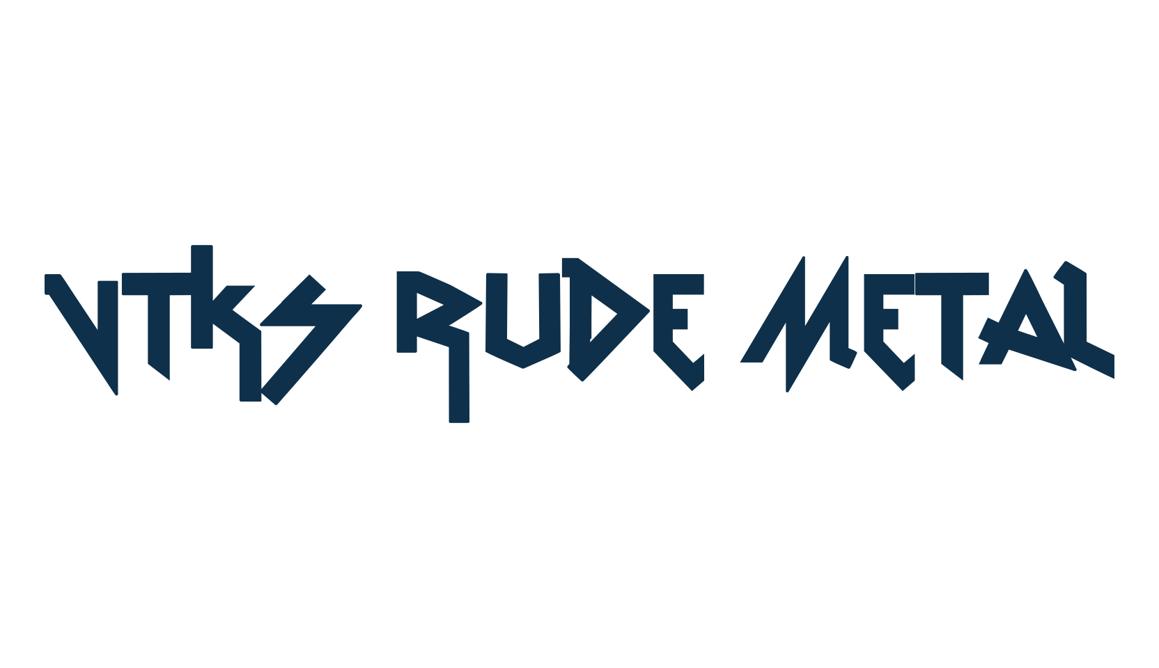 VTKS Rude Metal, gothic modern font preview