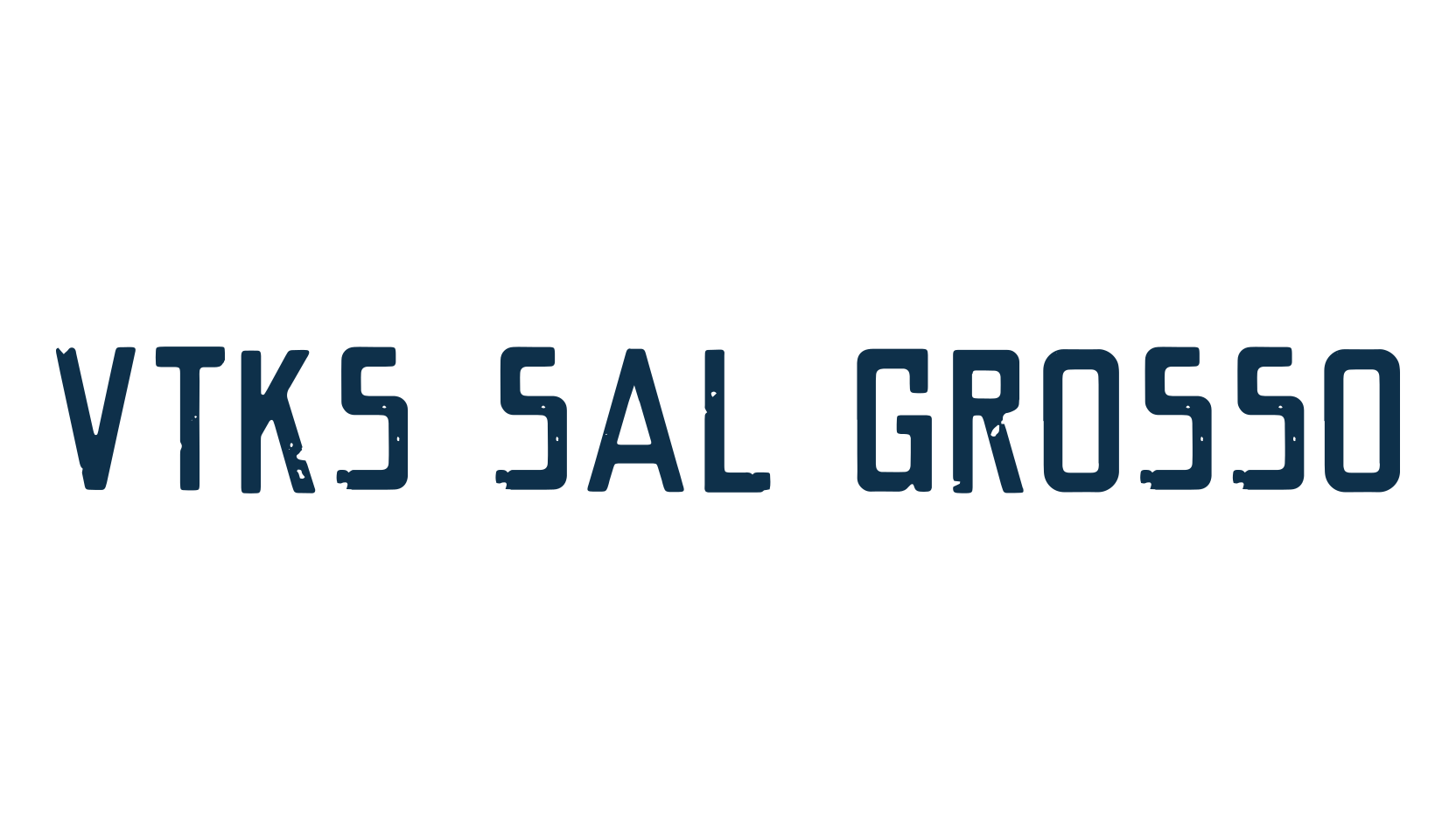 VTKS Sal Grosso, fancy eroded decorative font preview