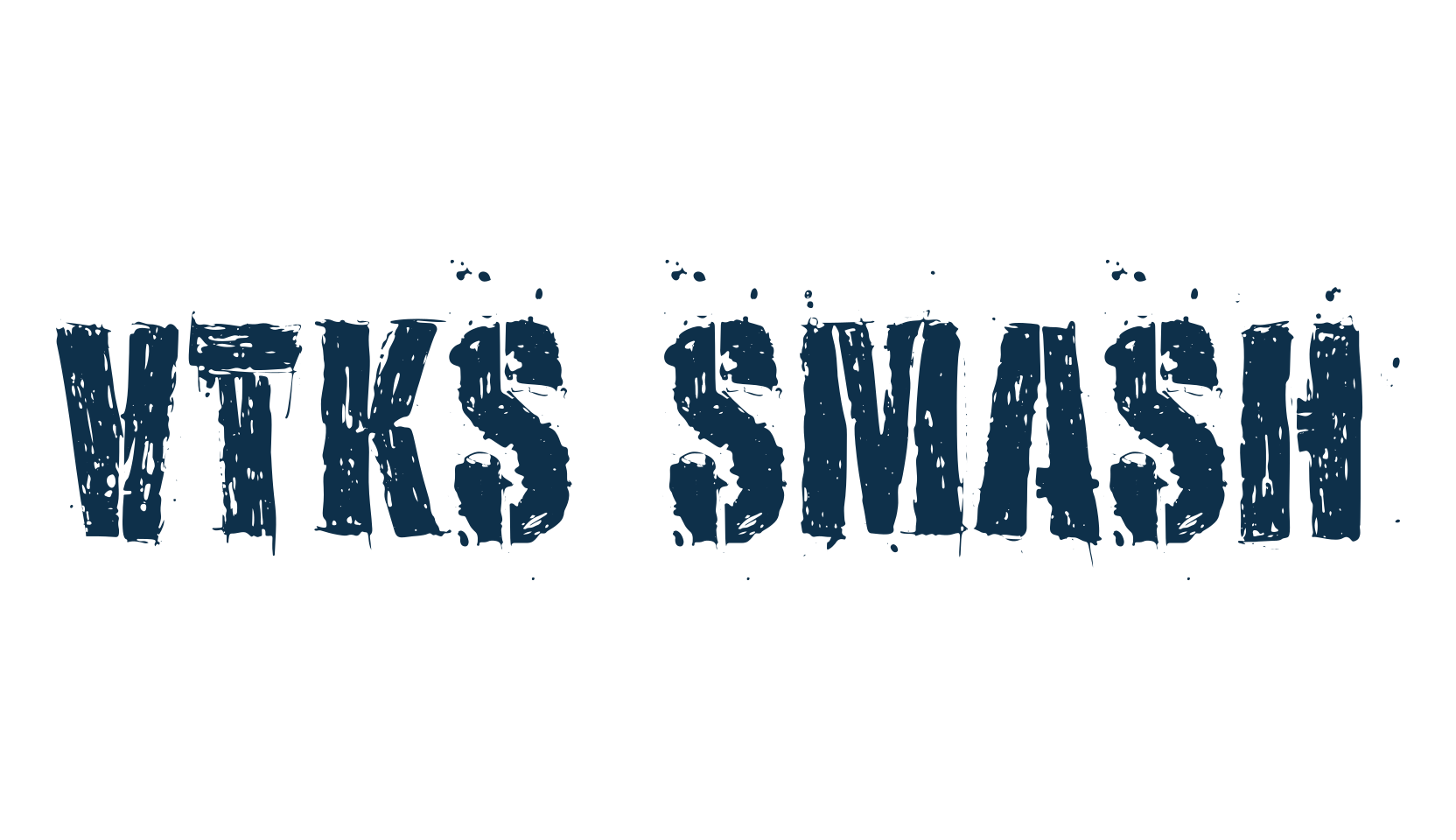 Vtks Smash, stencil, army font preview