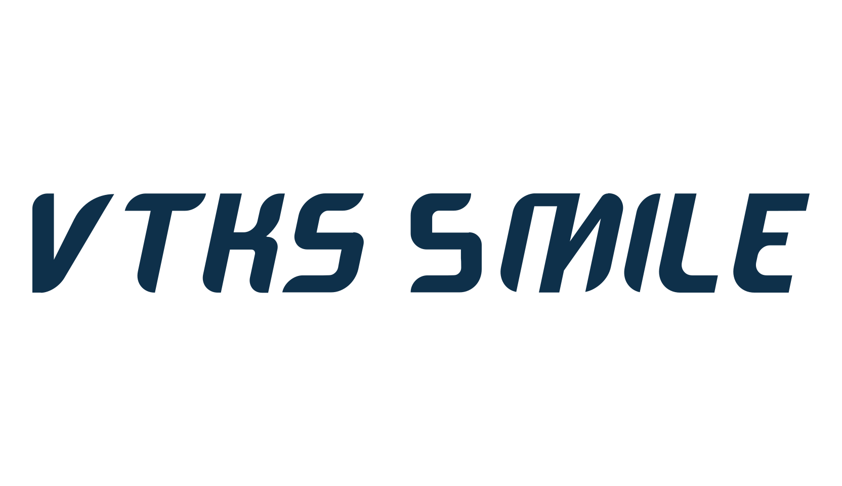 Vtks Smile, fancy various techno sci-fi font preview