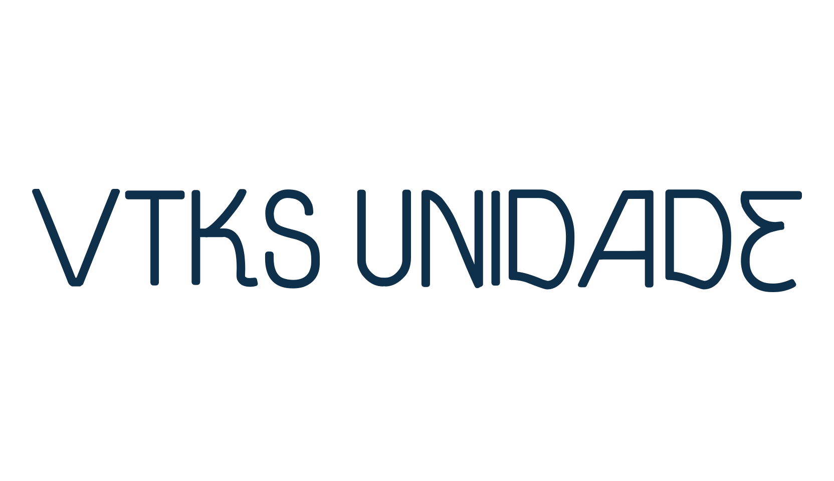Vtks Unidade, retro font preview