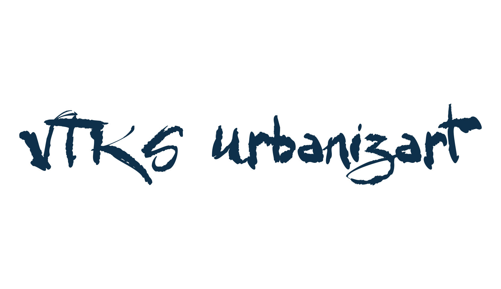 VTKS Urbanizart, script graffiti fancy decorative calligraphy font preview