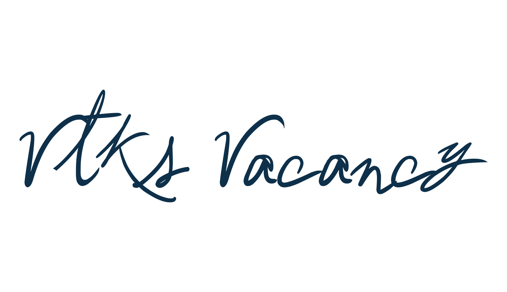 Vtks Vacancy, handwriting font preview