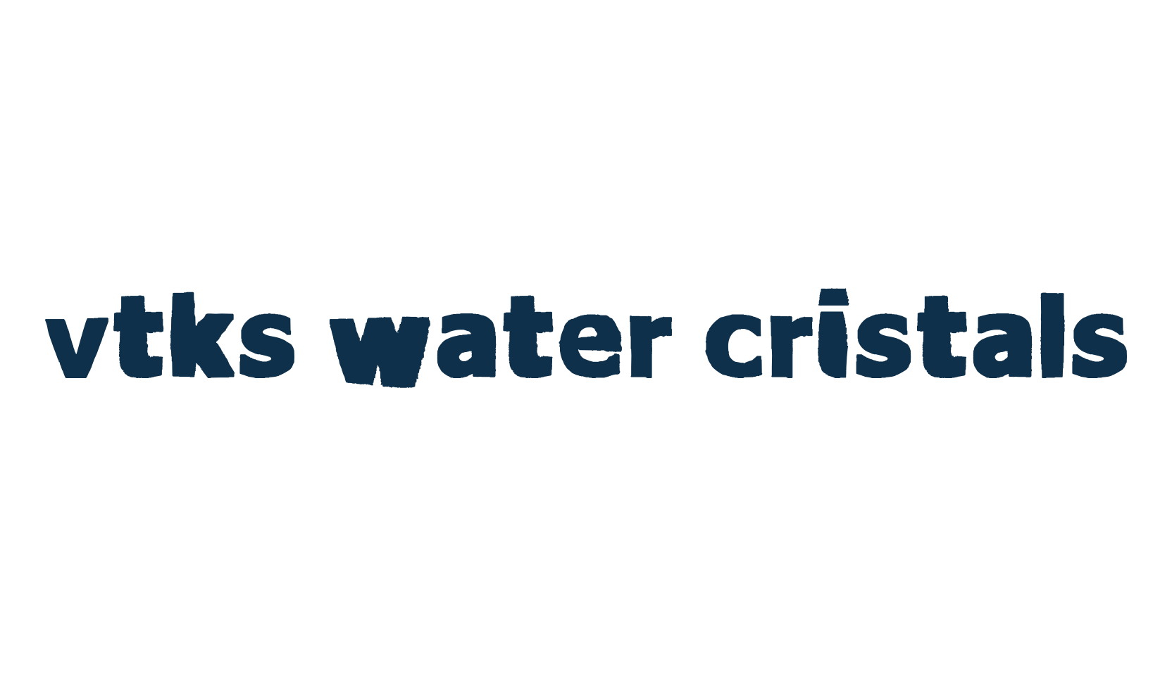 VTKS Water Cristals, fancy eroded decorative font preview