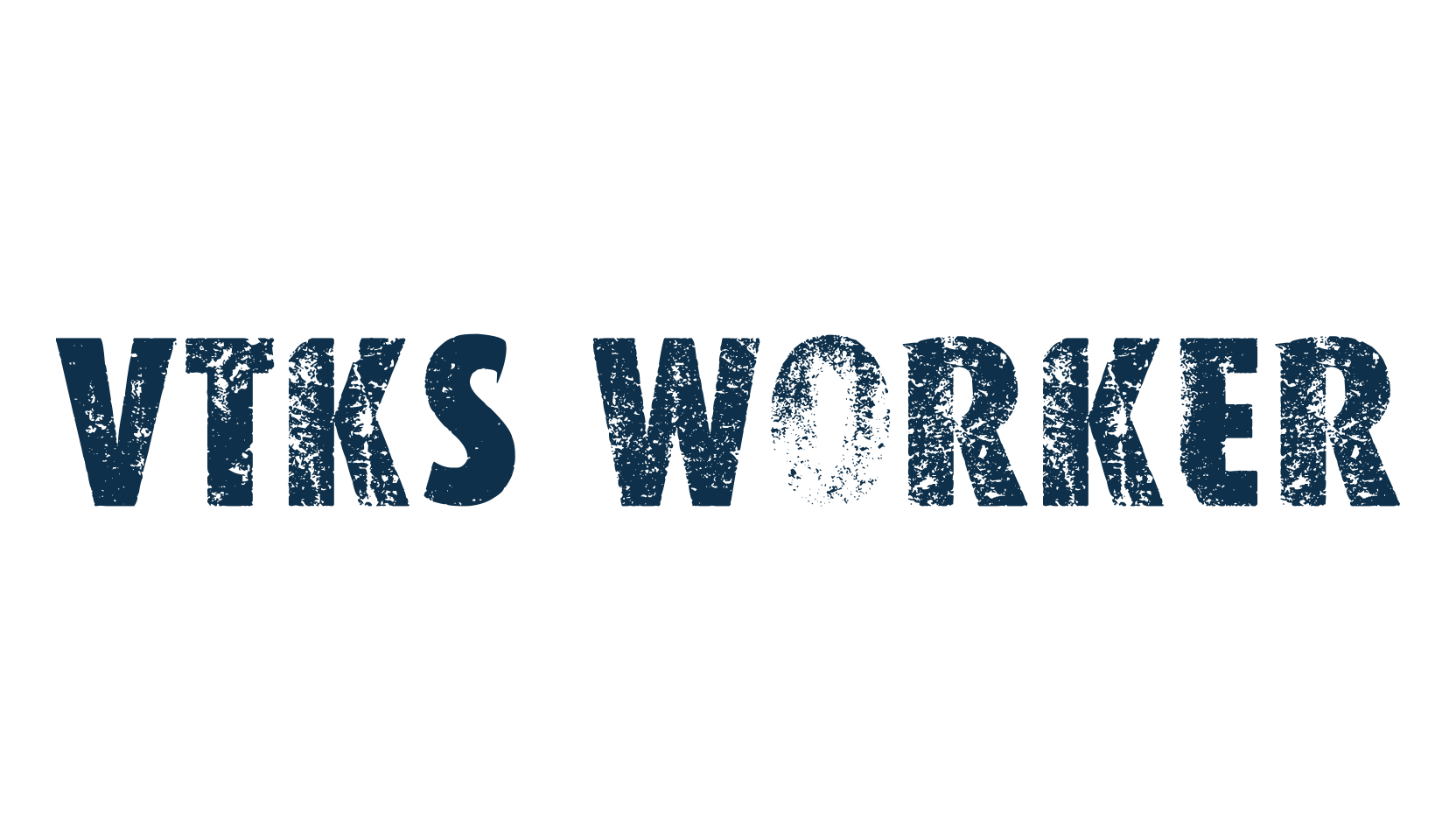 VTKS Worker, eroded font preview