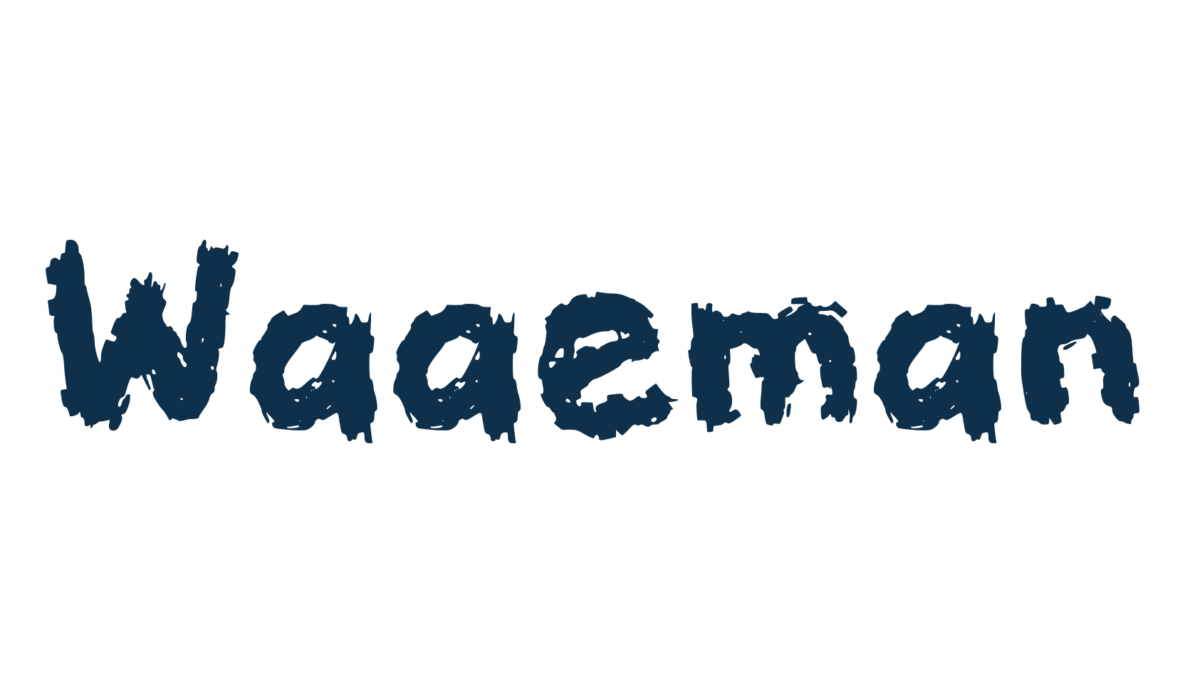 Waaeman, script brush fancy decorative calligraphy font preview