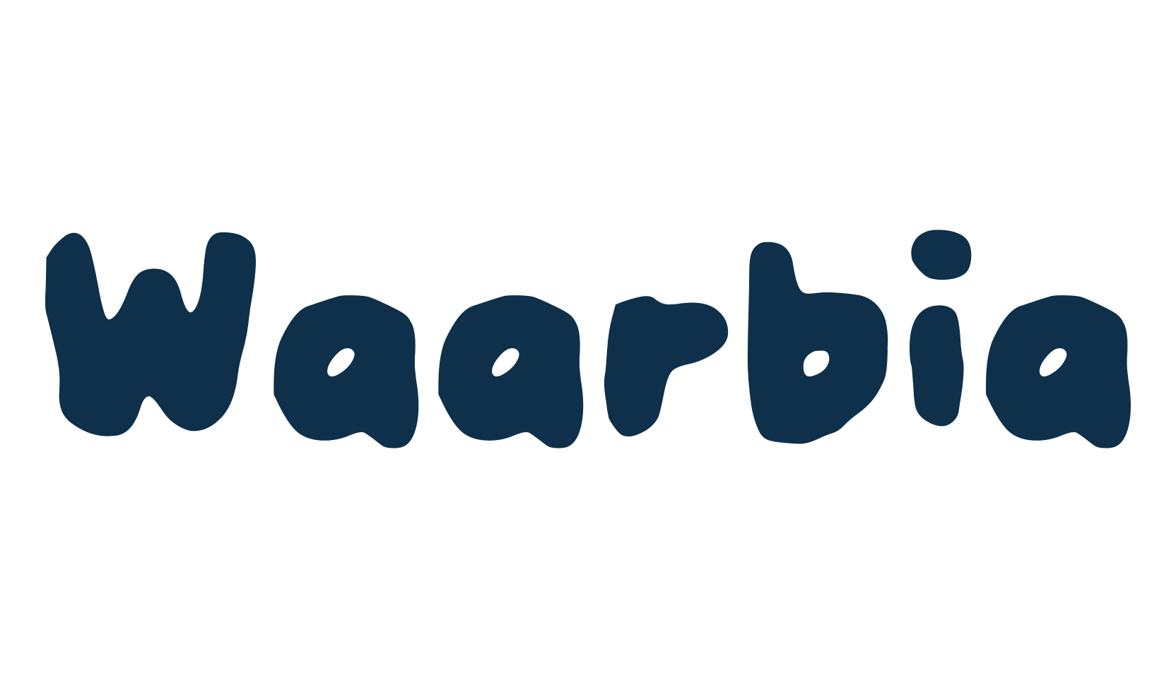 Waarbia, fancy cartoon decorative font preview