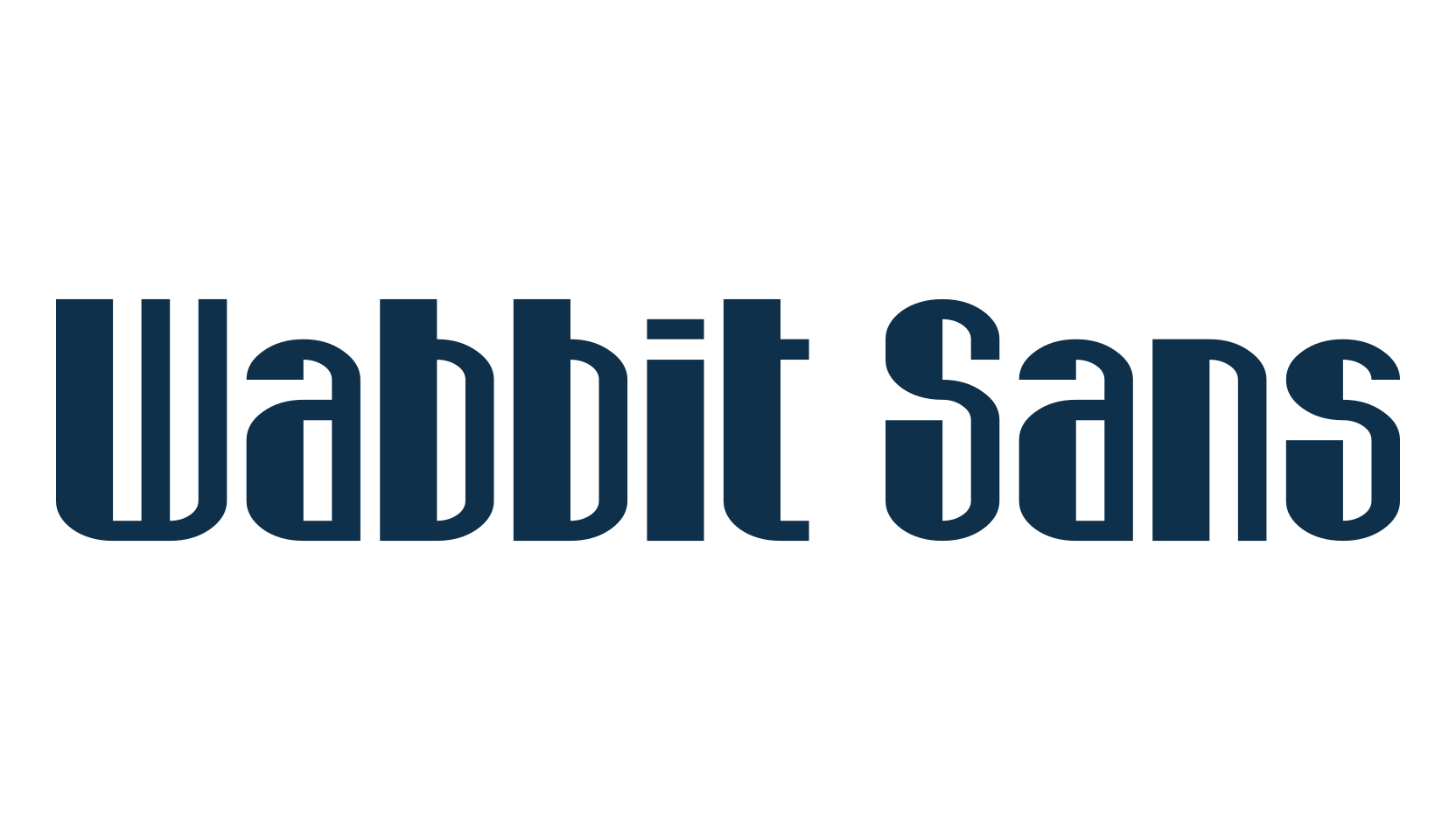Wabbit Sans, groovy font preview