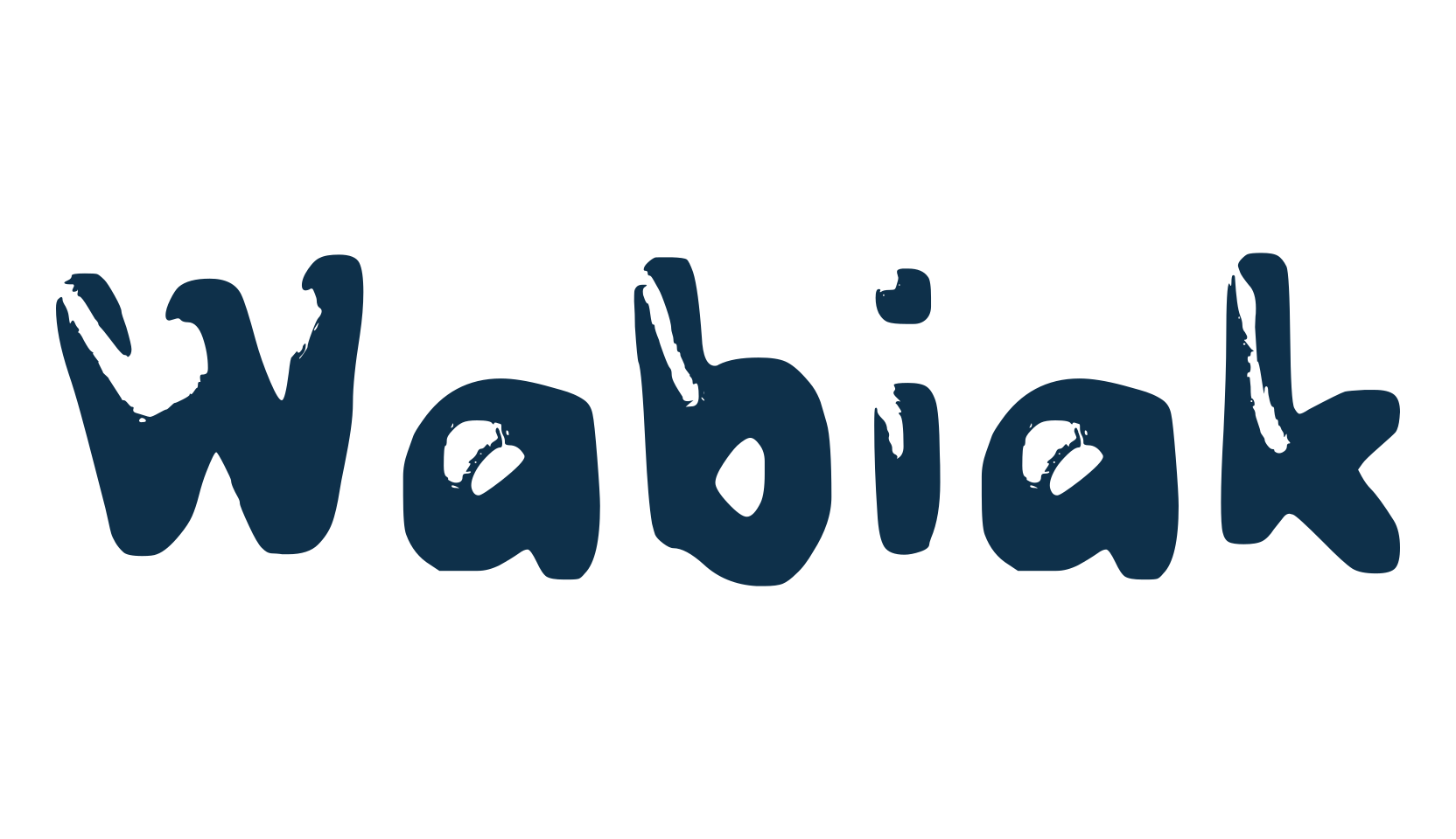 Wabiak, fancy cartoon decorative font preview