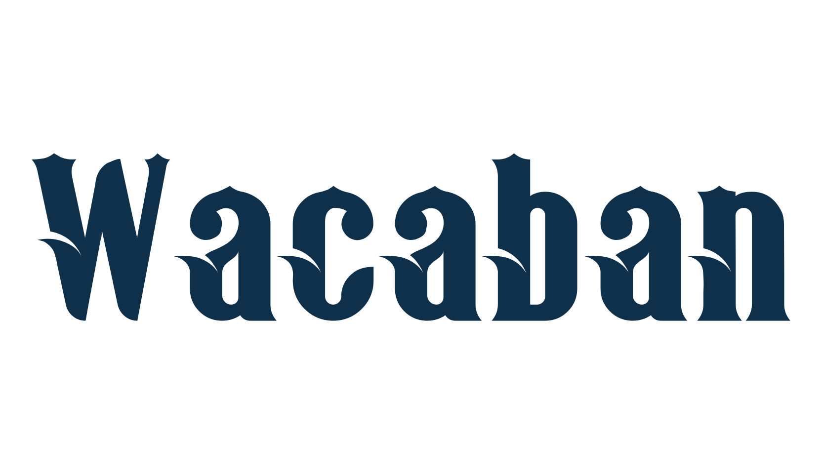 Wacaban, various font preview