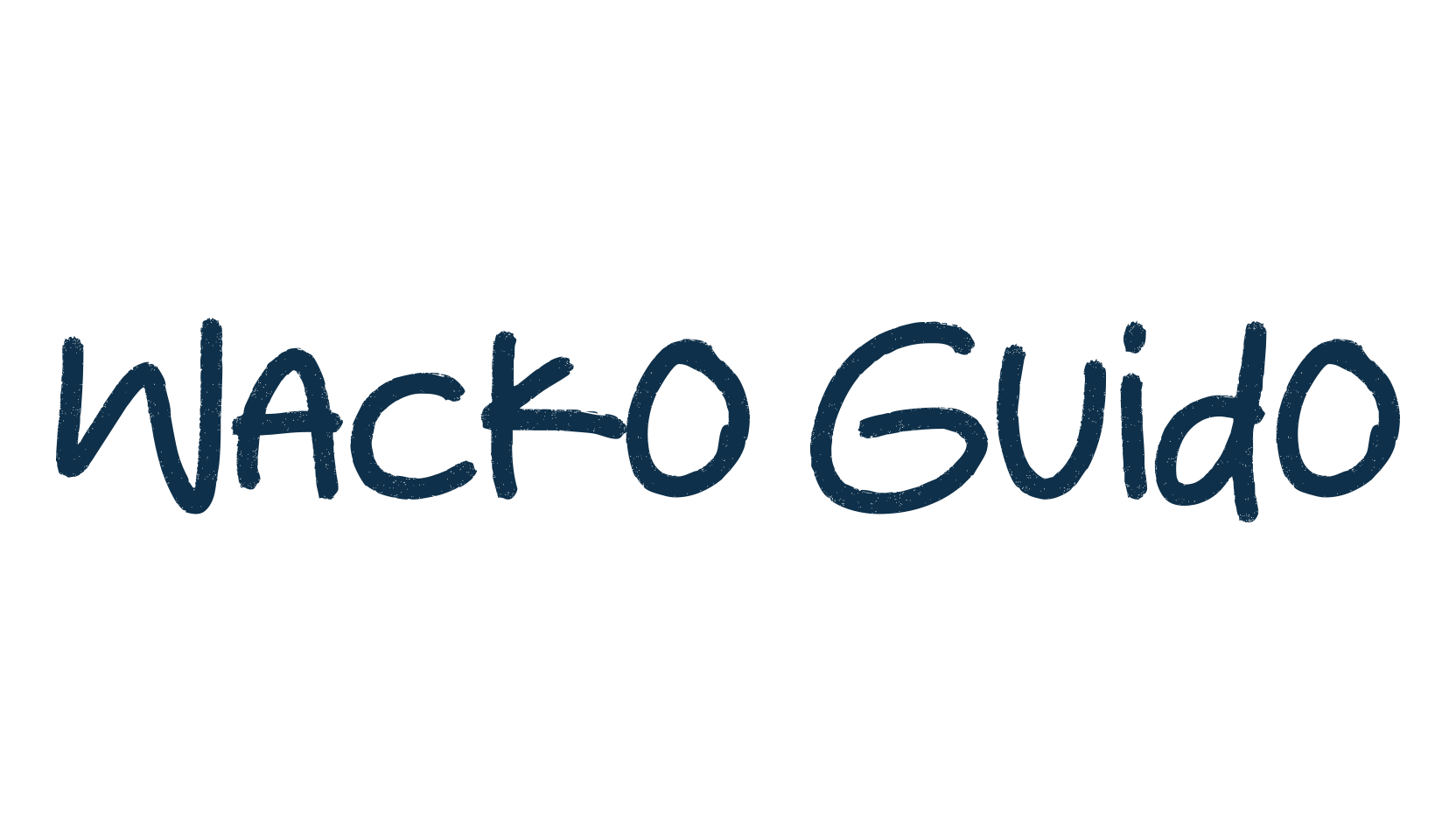 Wacko Guido, handwriting font preview
