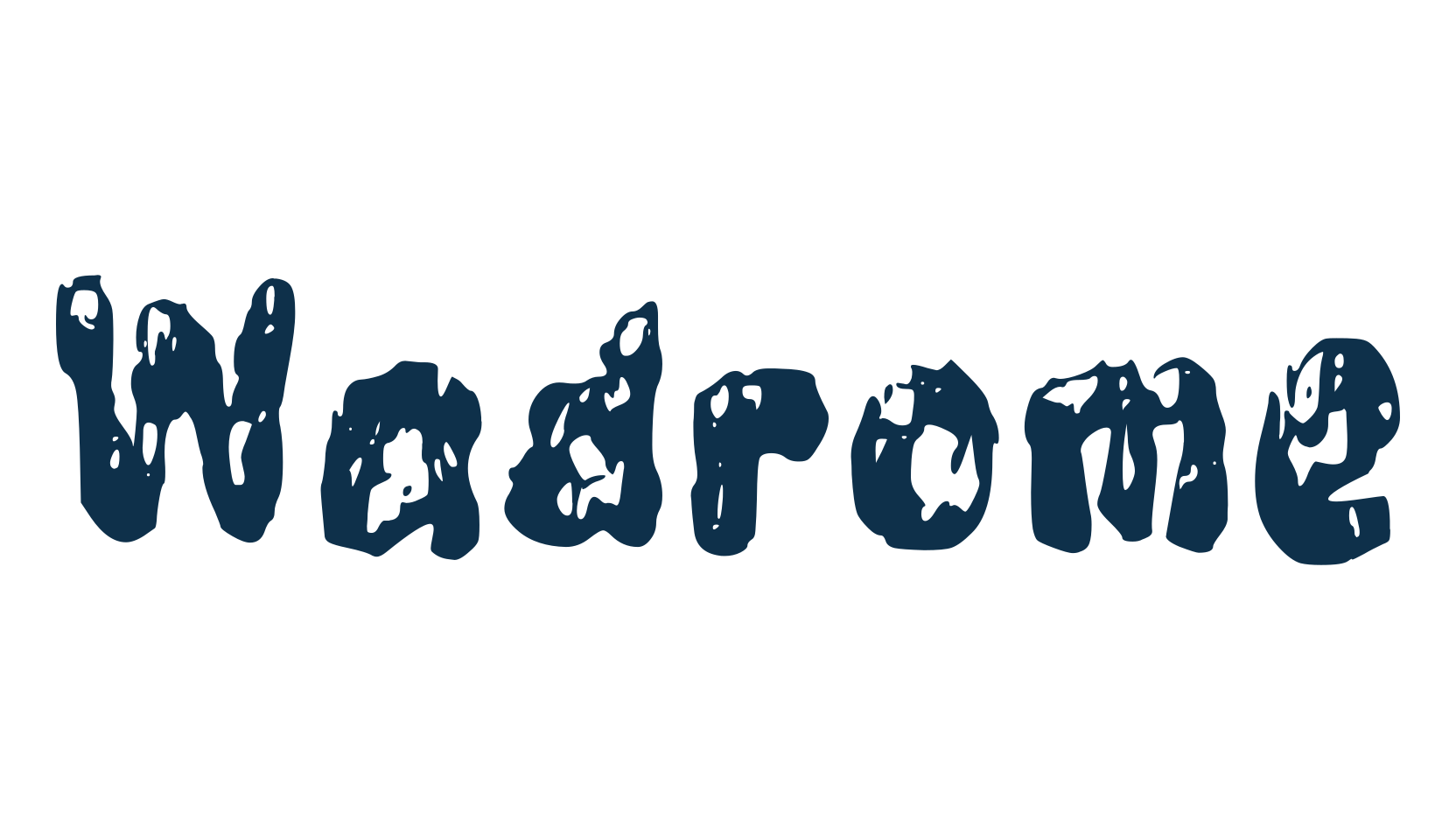 Wadrome, fancy fire, ice decorative font preview