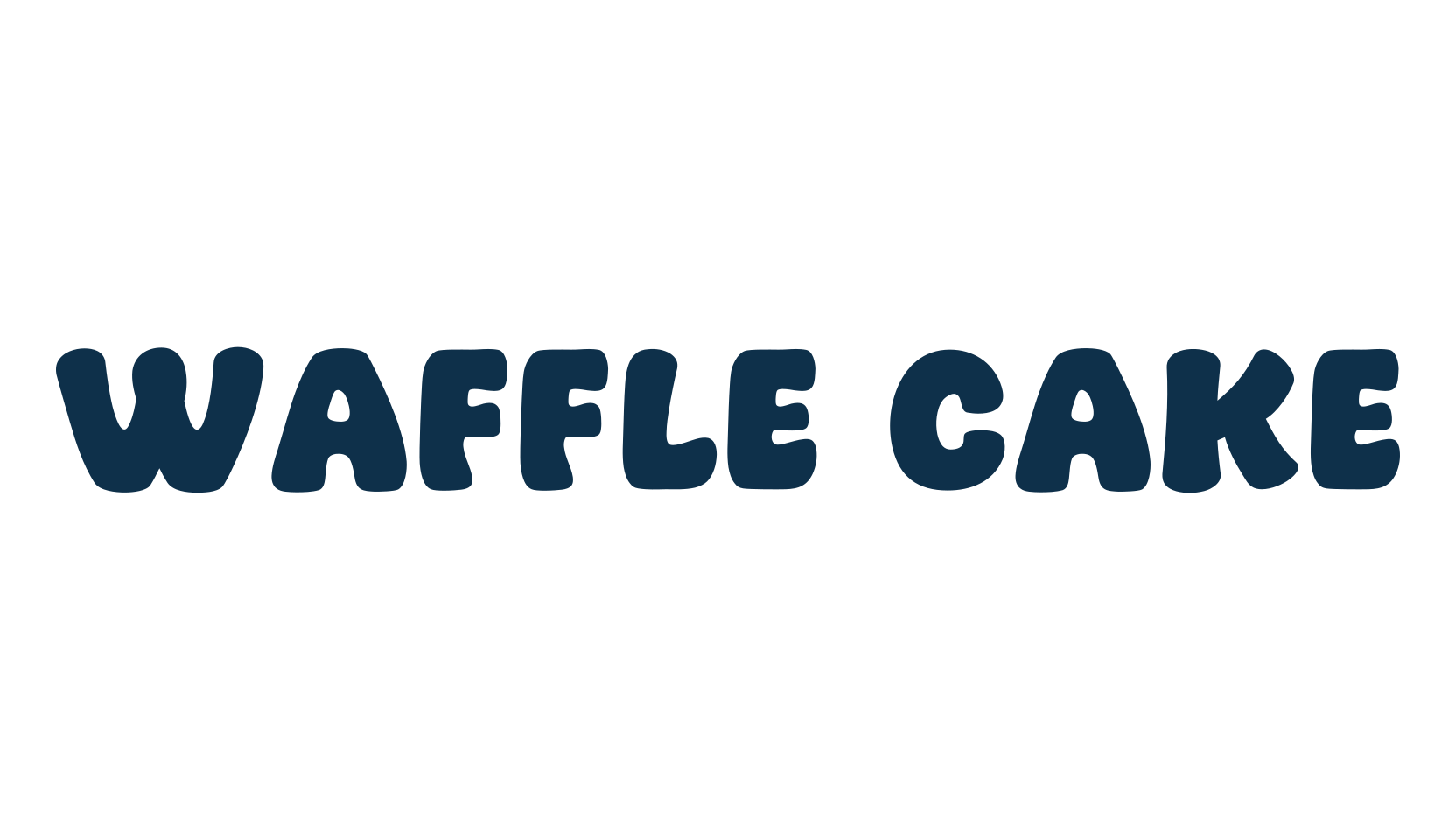 Waffle Cake, fancy cartoon decorative font preview