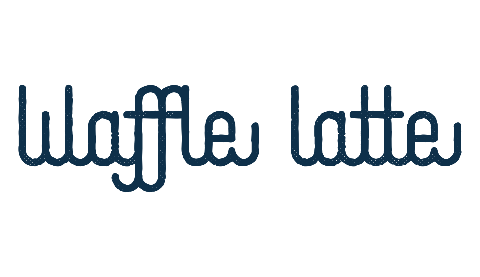 Waffle Latte, fancy various decorative script calligraphy font preview
