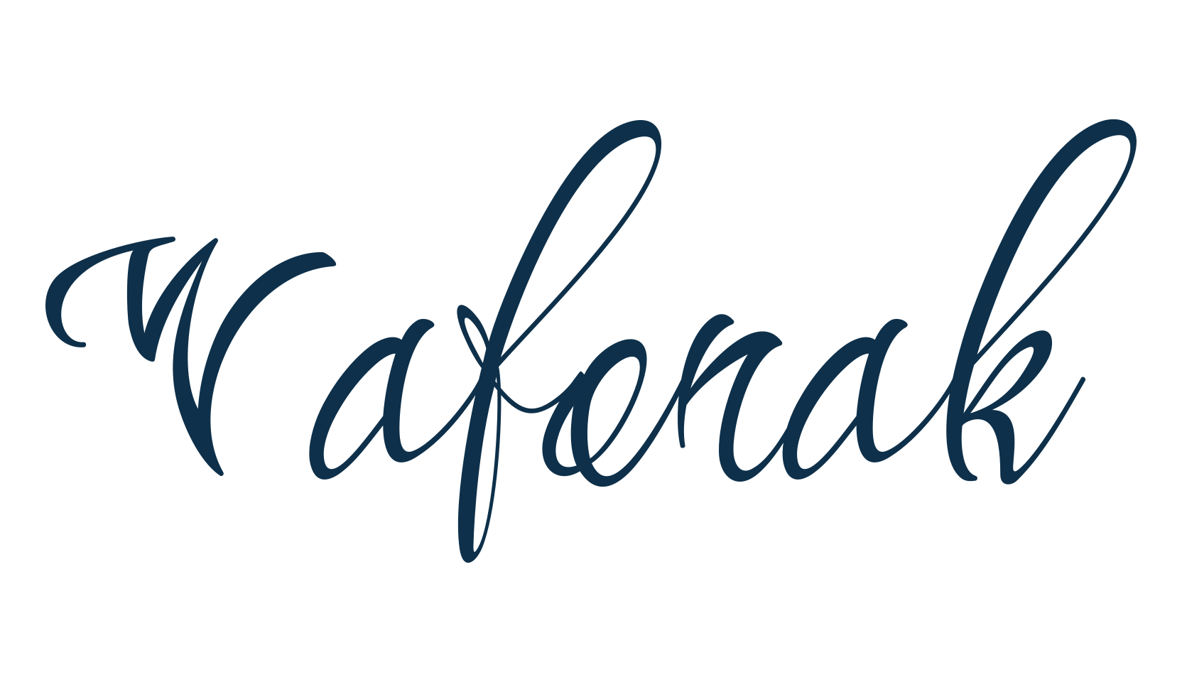 Wafonak, calligraphy font preview