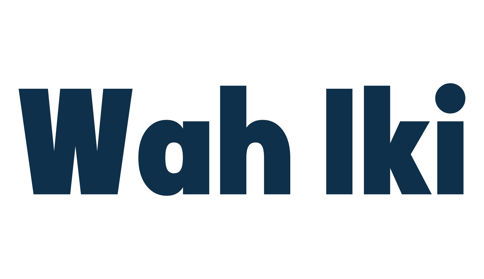 Wah Iki, basic sans serif font preview