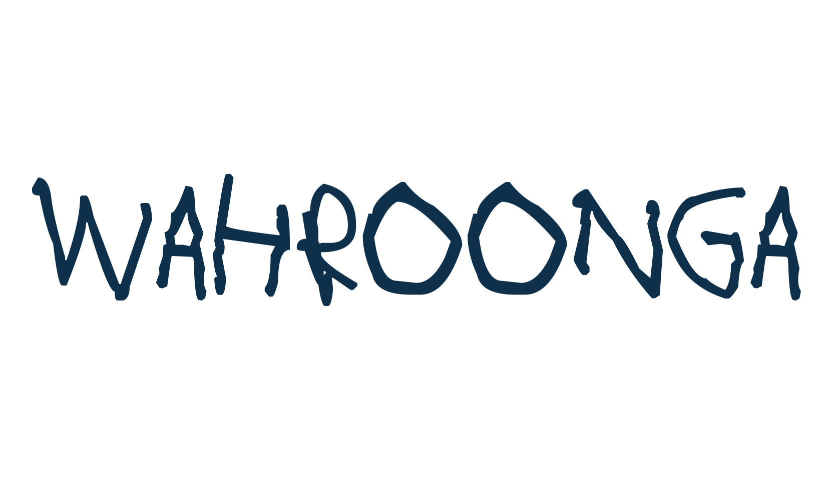 Wahroonga, trash font preview