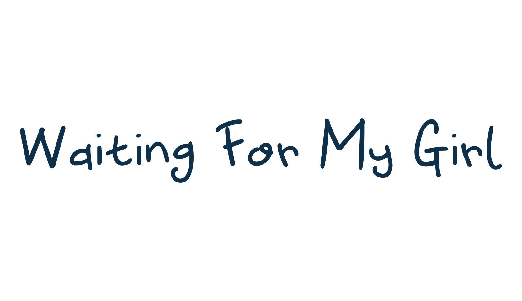Waiting For My Girl, script handwritten fancy decorative calligraphy font preview