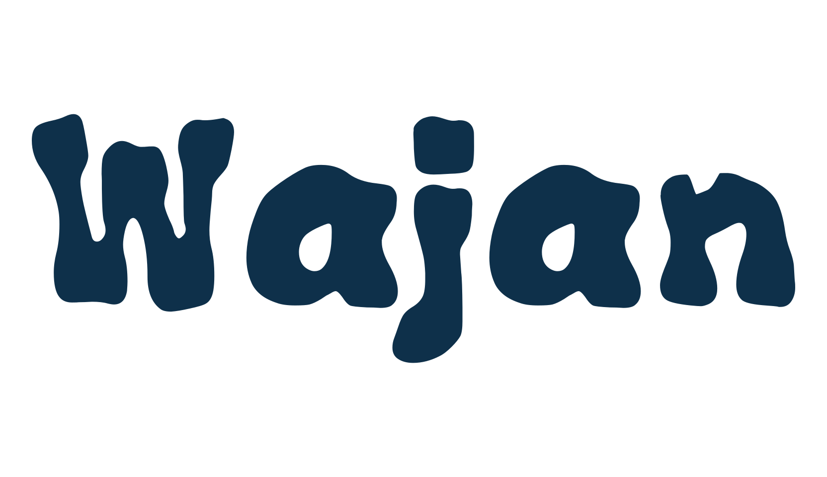 Wajan, groovy font preview