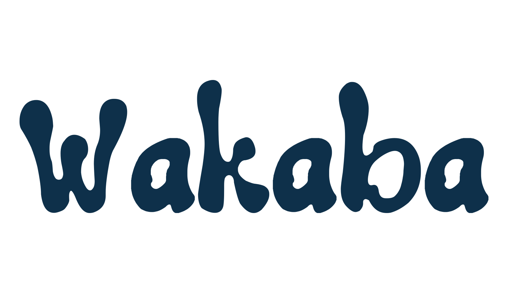 Wakaba, groovy font preview
