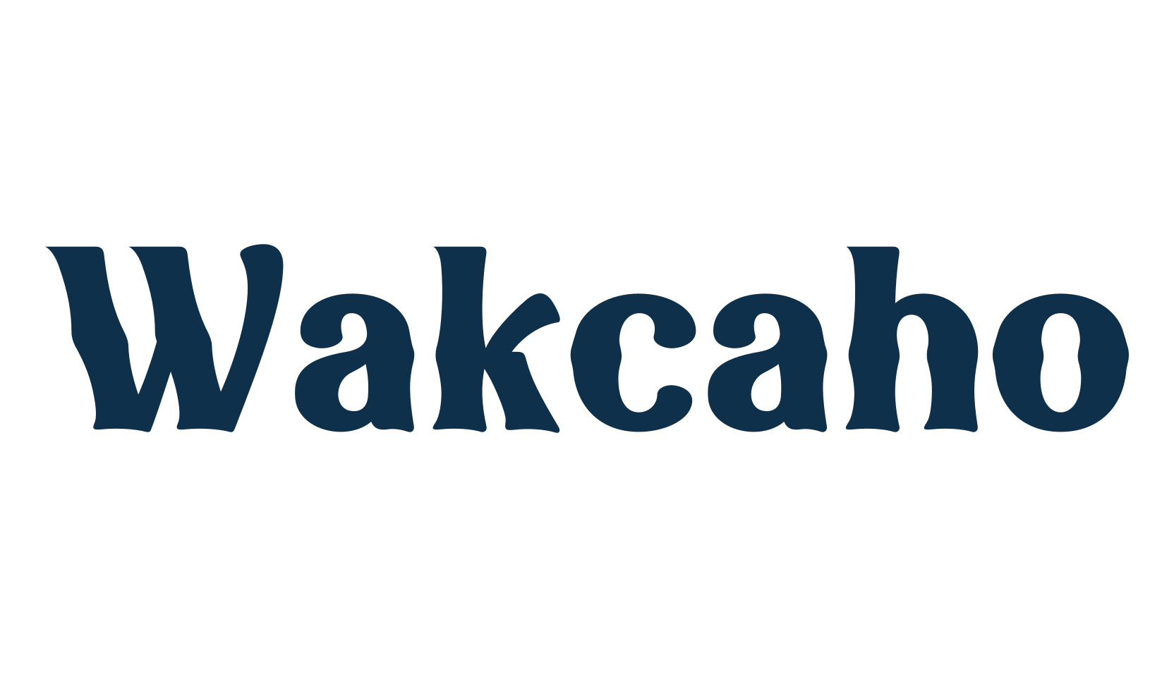 Wakcaho, retro font preview