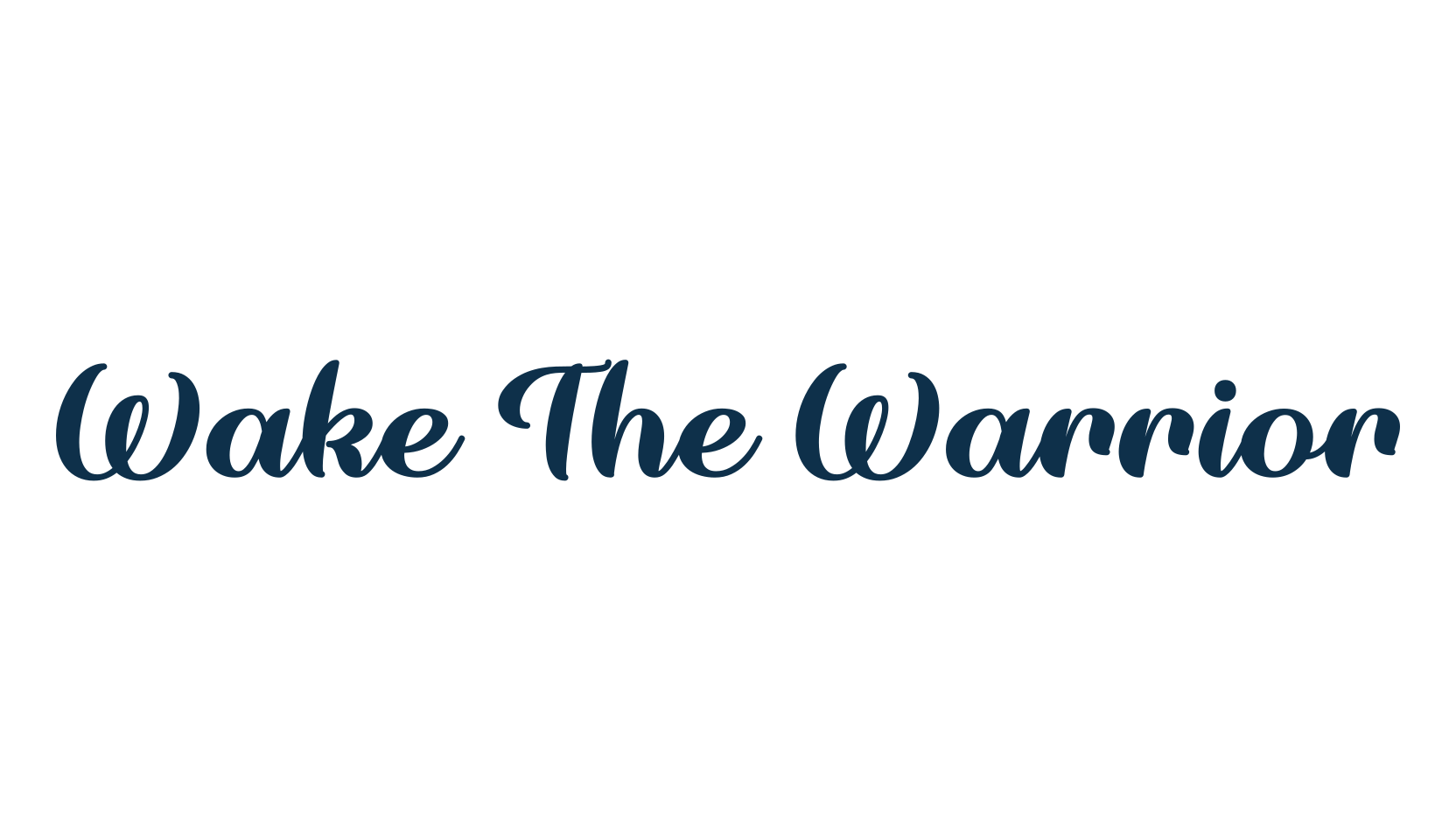 Wake The Warrior, fancy various decorative script calligraphy font preview