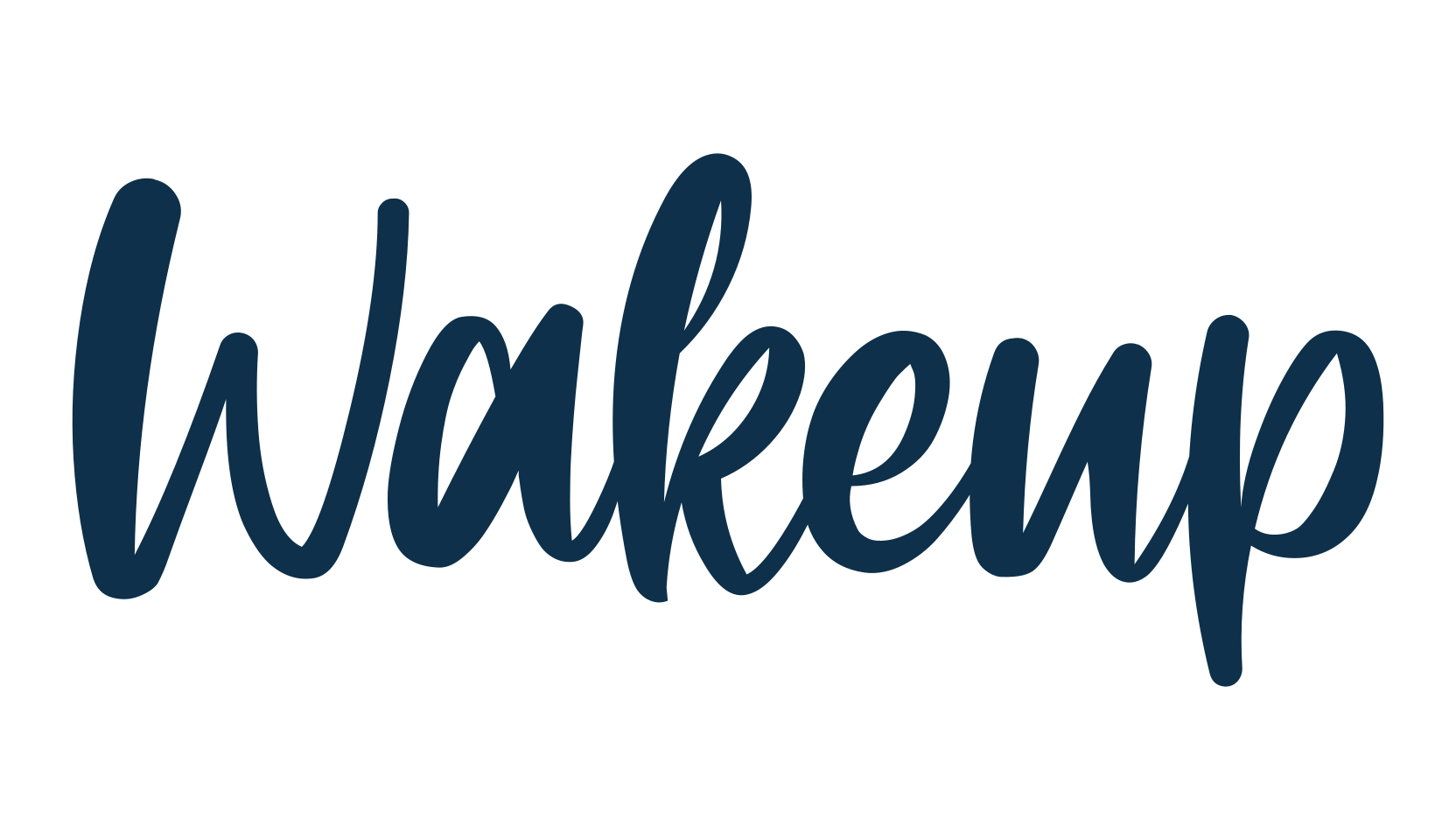 Wakeup, handwriting font preview