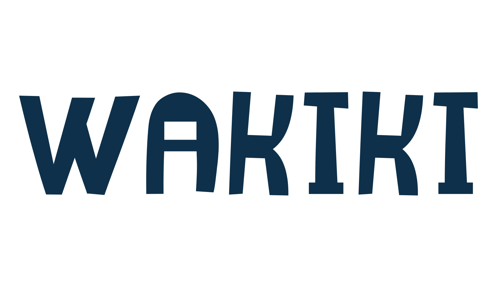 Wakiki, cartoon font preview